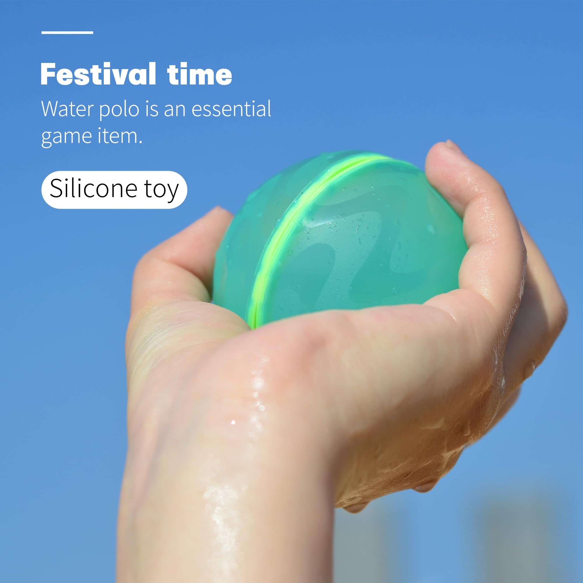Refillable Magnetic Silicone Water Balloons for Kids - Reusable, Biodegradable Pool, Backyard, Outdoor Summer Fun Toys (Octopus Style) - Perfect for Water Games, Parties, and Beach Activities