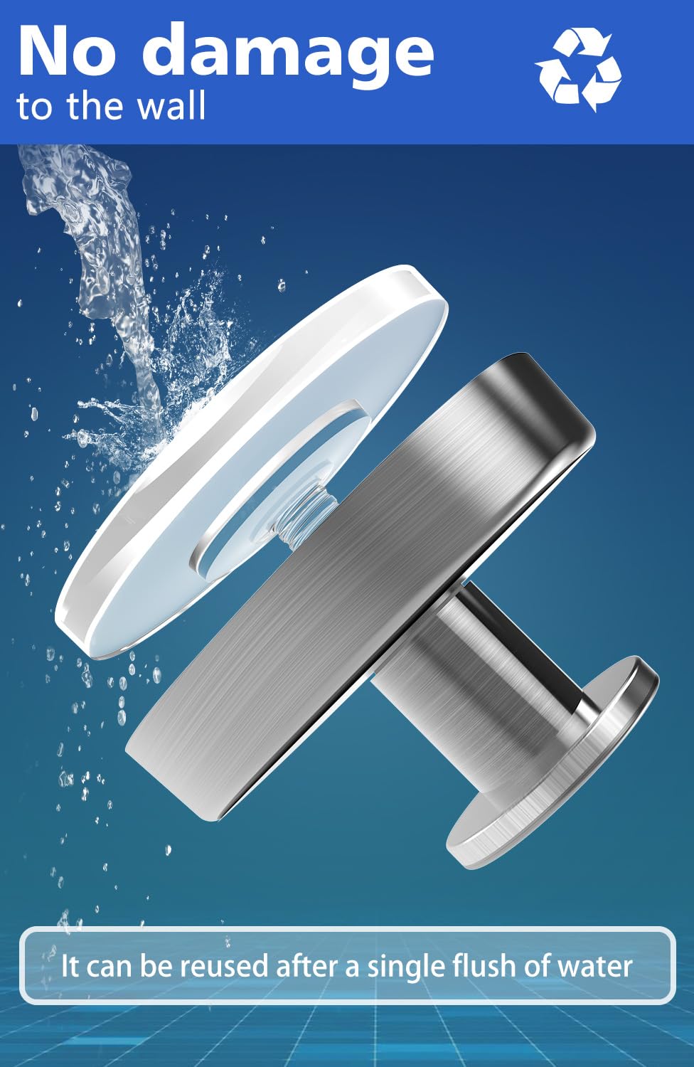 4 Pack Heavy Duty Suction Cup Hooks for Shower - No Drill Stainless Steel Towel Hooks Holds 11.02 lbs - Perfect for Bathroom, Kitchen, RV & Dorm Organization (Towel, Bathrobe, Loofah Holder)
