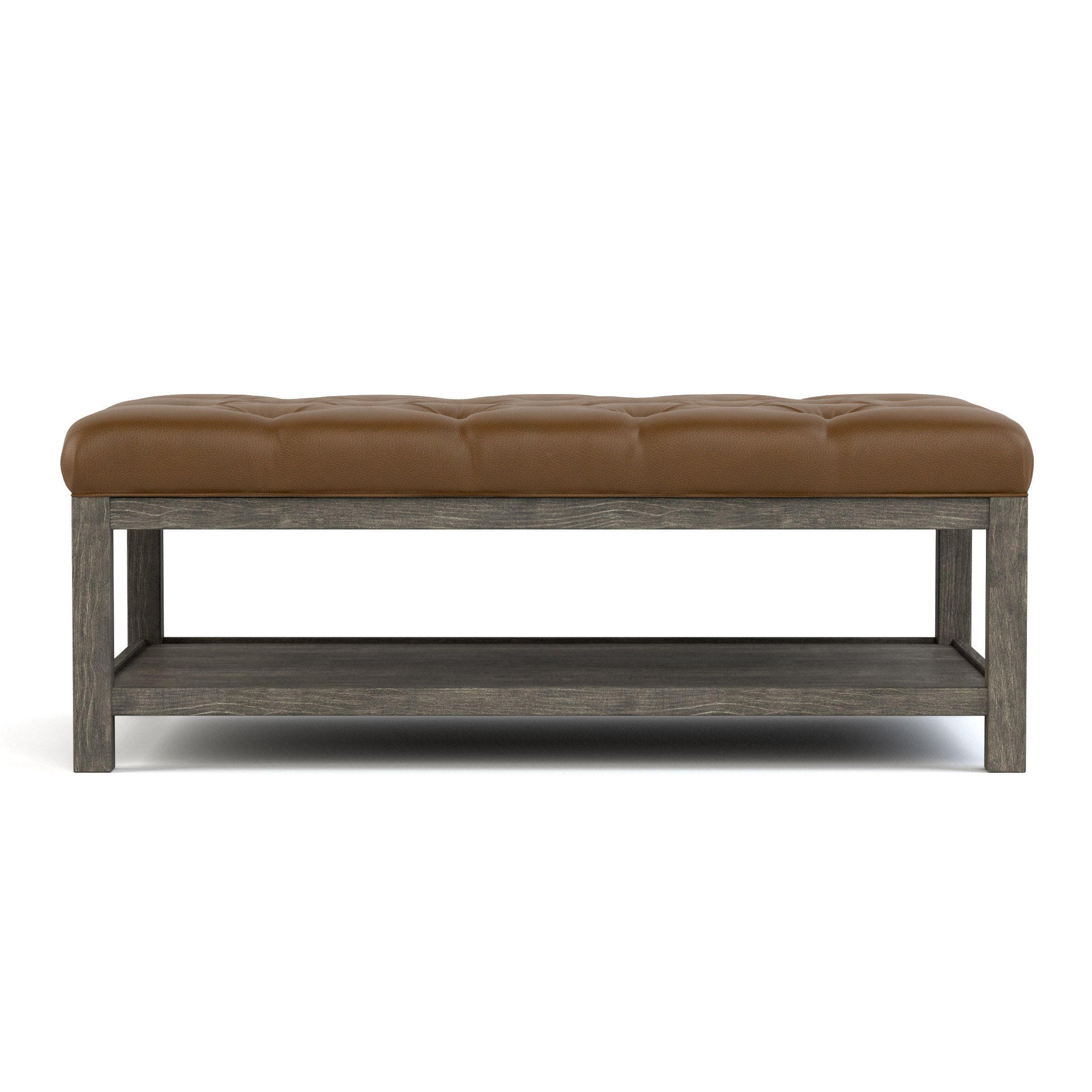 Origins Tufted Diamond Cocktail Ottoman - Stylish Footrest & Extra Seating for Living Room, Bedroom or Lounge - Perfect Home Decor Accent Piece