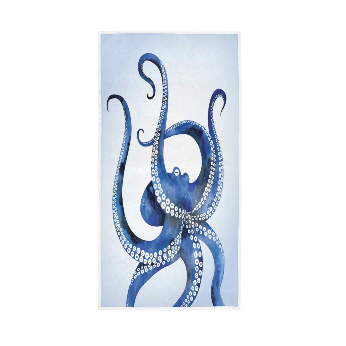 Premium Watercolor Octopus Hand Towels - Ultra Soft & Highly Absorbent Bathroom Towel (30