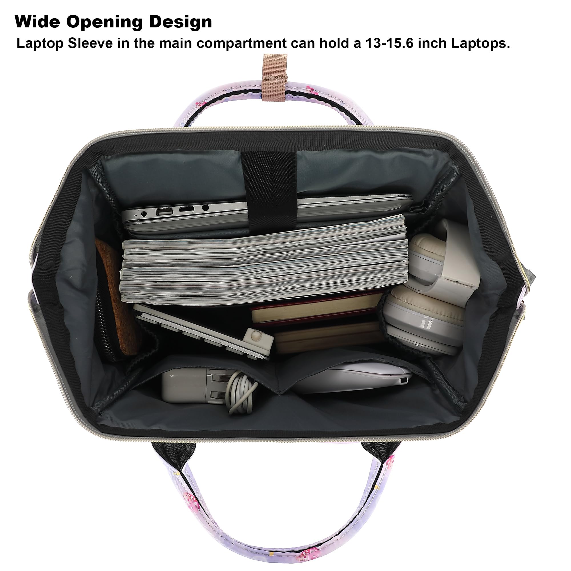Butterfly Women Laptop Backpack 15.6 Inch for Work, School & Travel