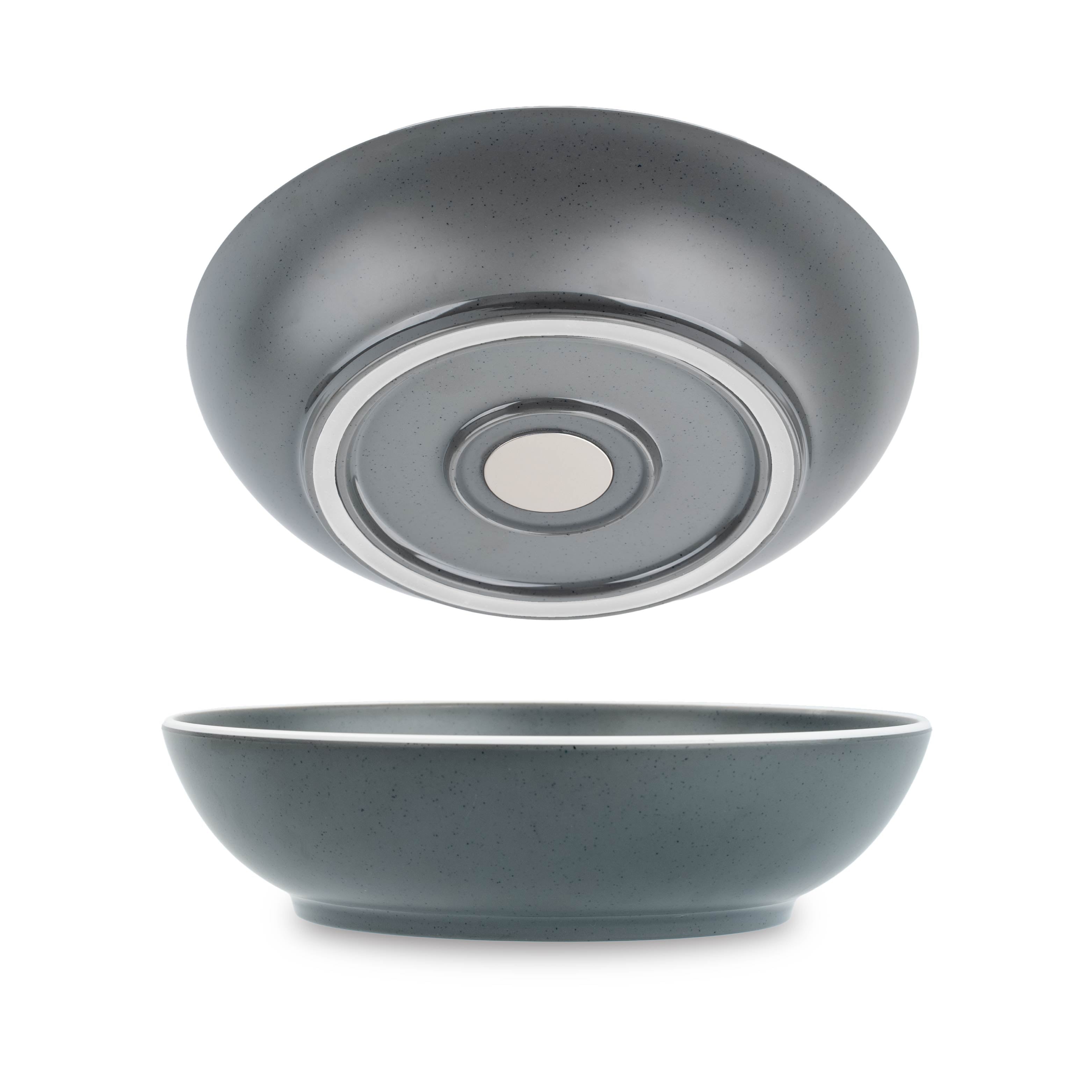 Premium Magnetic Plastic Food Bowls - Dolomite Grey, 20cm | Ideal for Pet Feeding, Snack Storage & Kitchen Organization