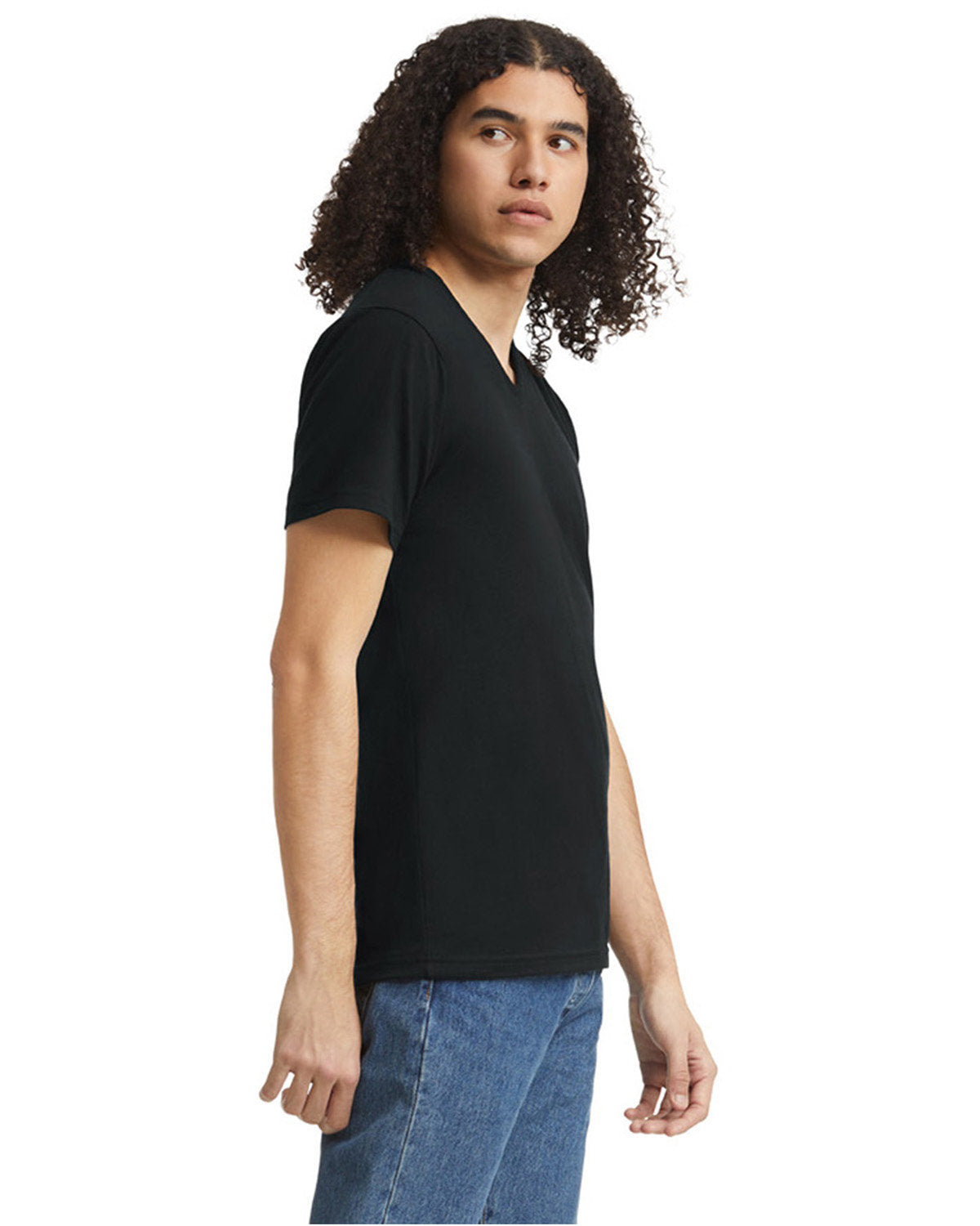 American Apparel 2006CVC Unisex V-Neck T-Shirt - Soft Cotton Blend Tee for Men & Women - Perfect for Casual Wear, Gym & Everyday Outfits