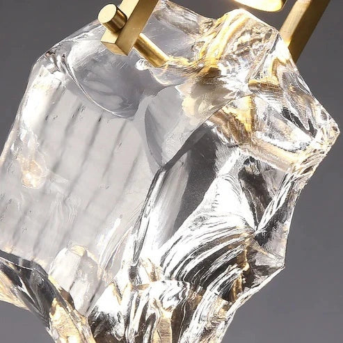 Modern Crystal Pendant Light - Elegant Ceiling Fixture for Dining Room, Kitchen Island & Bedroom Decor | Dimmable LED Chandelier Lighting