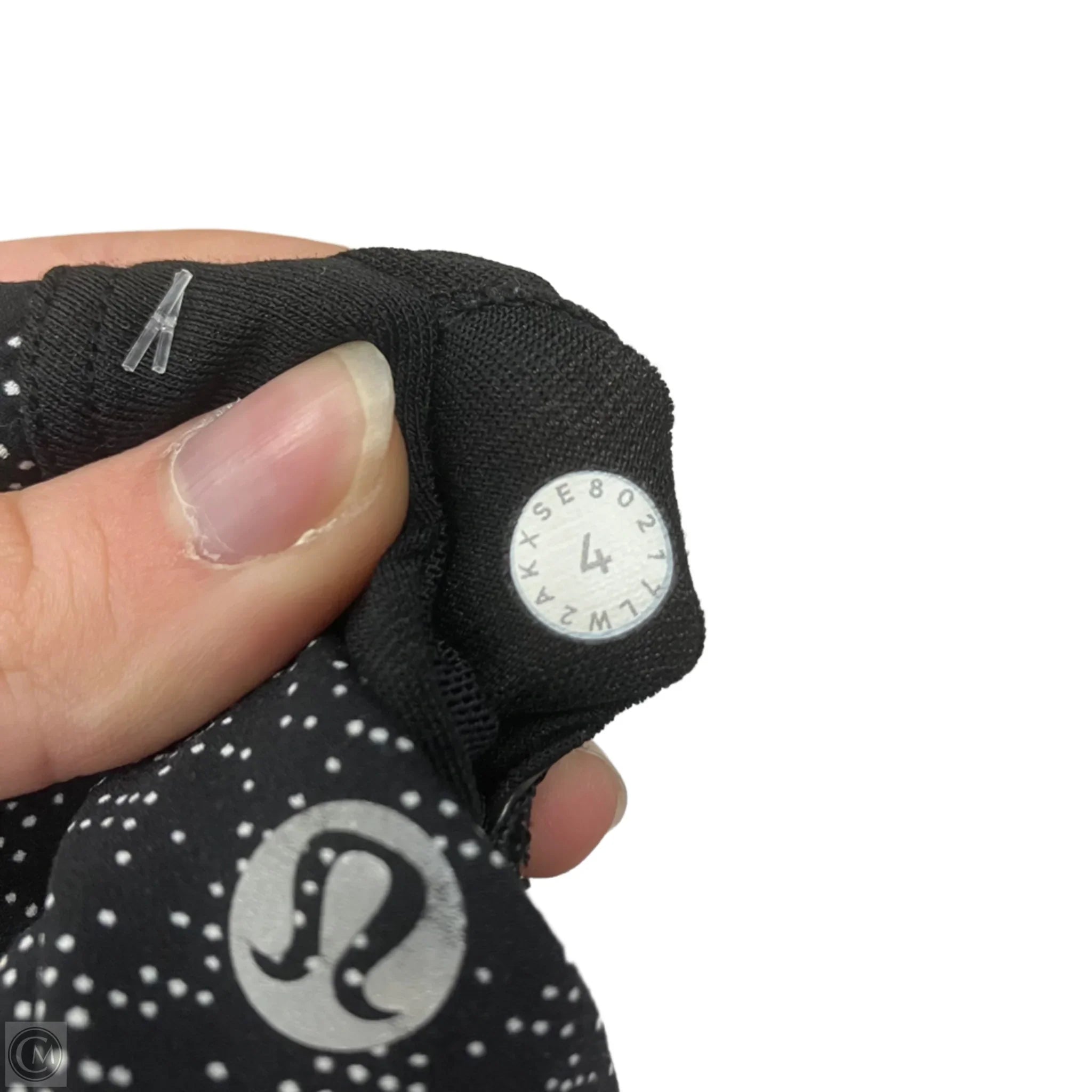 Lululemon Women's Athletic Sports Bra - Black & White, Size 4 - High-Impact Workout, Yoga & Running Support