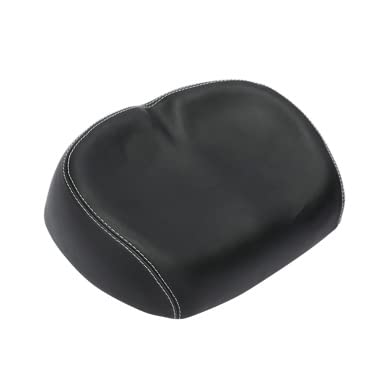 Comfortable Noseless Bicycle Saddle - Universal Waterproof PU Bike Seat Cushion with Shock Absorption | Ideal for Long Rides, Indoor Cycling & Commuting