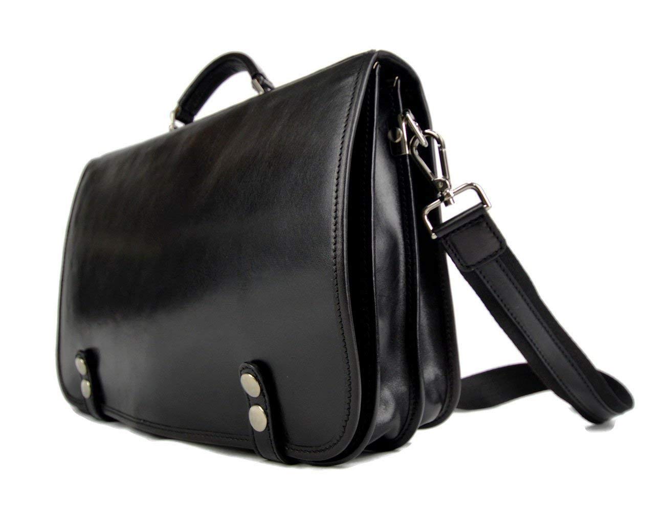 Premium Genuine Leather Shoulder Bag for Women & Men - Durable Messenger Satchel with Adjustable Strap, Business & Travel Crossbody Bag - Perfect for Office, Commuting & Daily Use