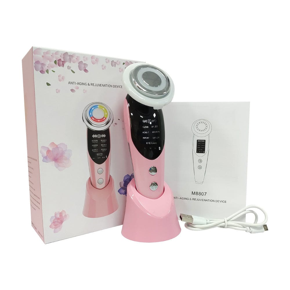 7 in 1 Facial Massager for Skin Care - Electric Face Roller with Anti-Aging, Lymphatic Drainage & Puffiness Reduction - Perfect for Home Spa & Skincare Routine