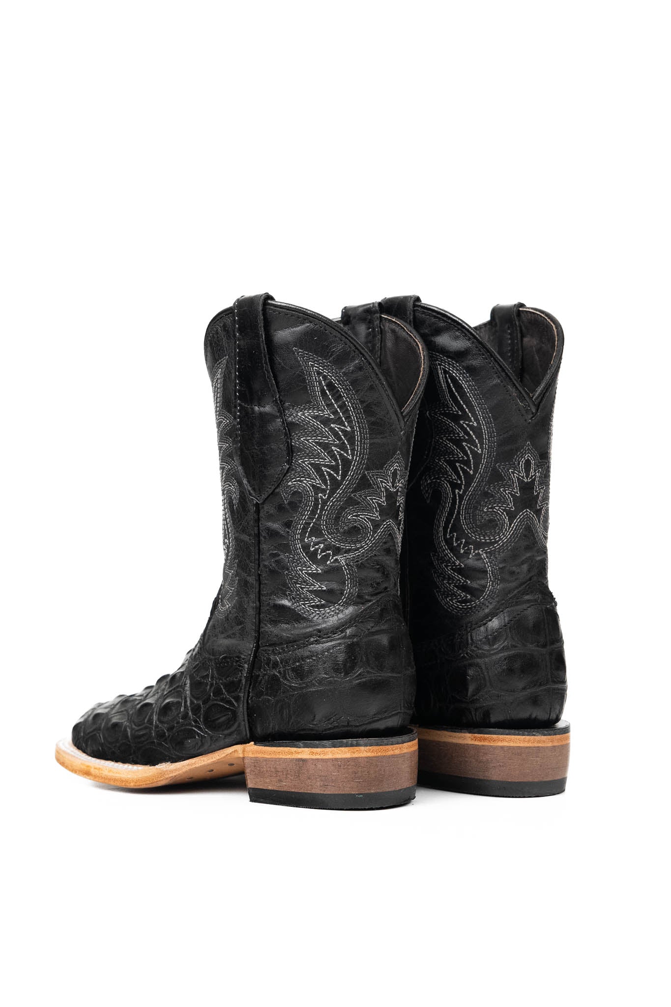 Little Kids Caiman Hornback Pro Rodeo Boots - Western Style Cowboy Boots for Boys & Girls | Perfect for Rodeo, Horse Riding & Country Fashion
