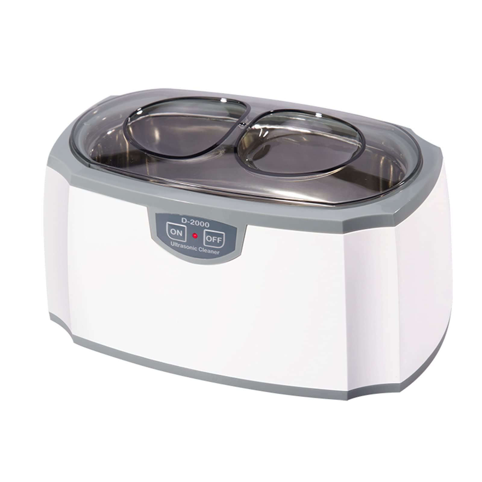 Professional Ultrasonic Jewelry Cleaner 420ml - Eyeglass, Necklace, Diamond, Watch, Ring & Small Parts Cleaning Machine | Compact Household Ultrasonic Cleaner (White) | Perfect for Home, Jewelry Stores & Dental Offices
