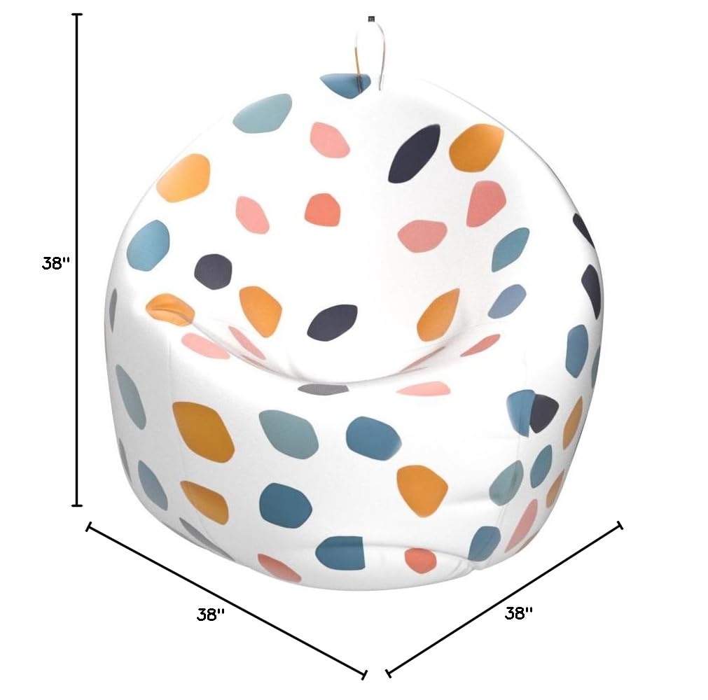 **Nobildonna Stuffed Animal Storage Bean Bag Chair Cover - Large Kids Beanbag Chair Without Filling for Girls & Toddlers - Organize Soft Plush Toys - Perfect for Playrooms, Bedrooms & Daycare Centers**