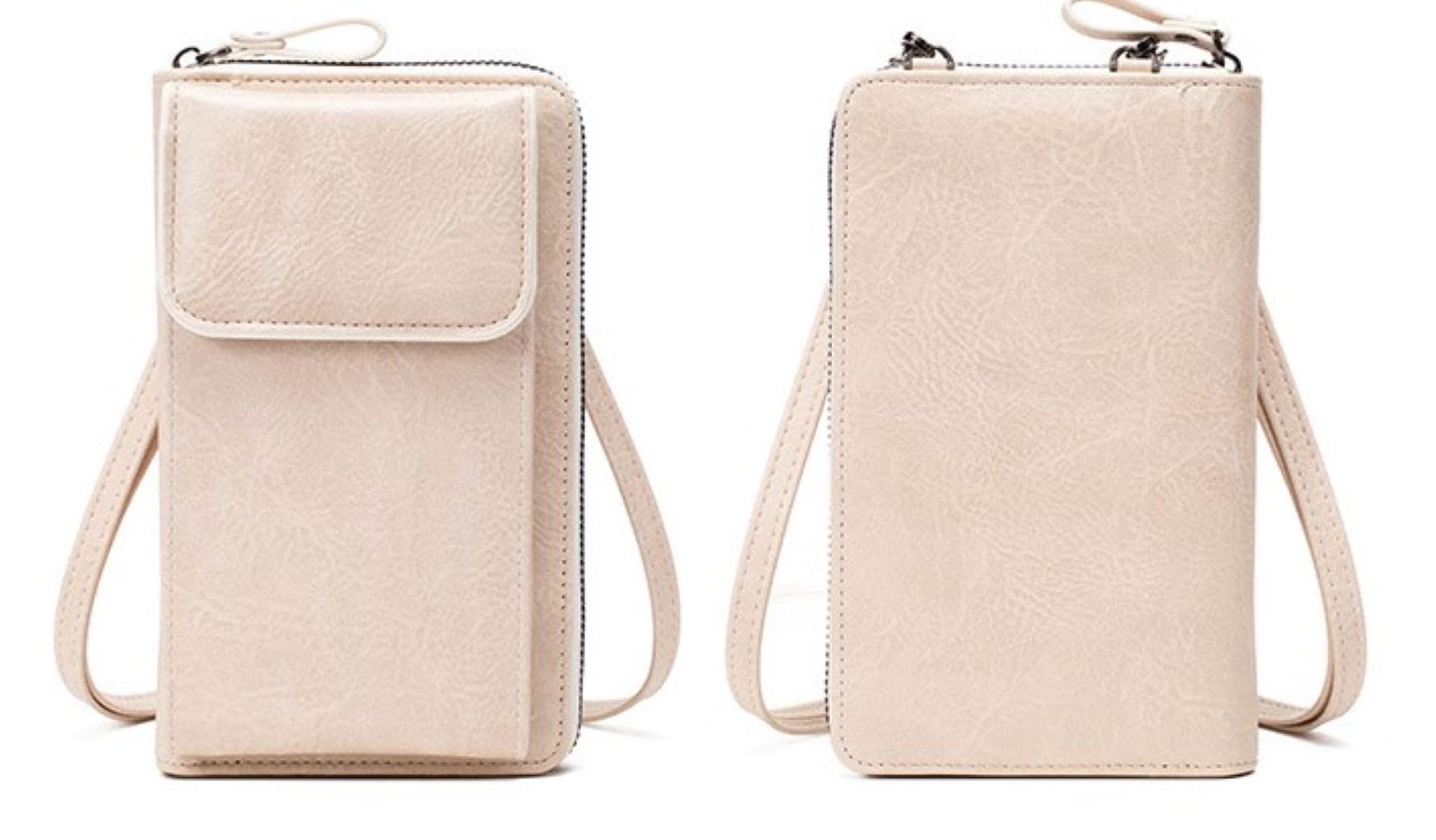 Stylish PU Leather Crossbody Bag for Women - Phone Holder & Card Pocket, Perfect for Daily Use & Travel