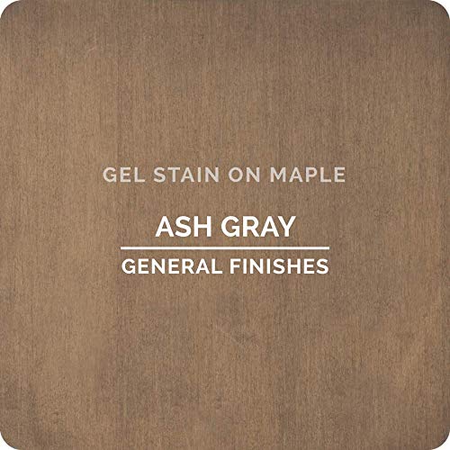 General Finishes Oil Based Gel Stain - 1 Gallon, Ash Gray - Perfect for Wood Furniture, Cabinets & DIY Home Projects