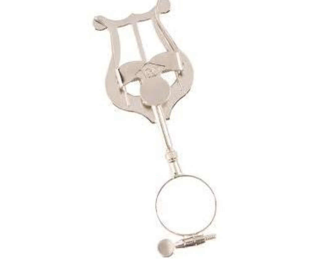 APM 506NB Clarinet Lyre with Ring - Nickel Finish Music Stand Accessory for Band Performances & Marching