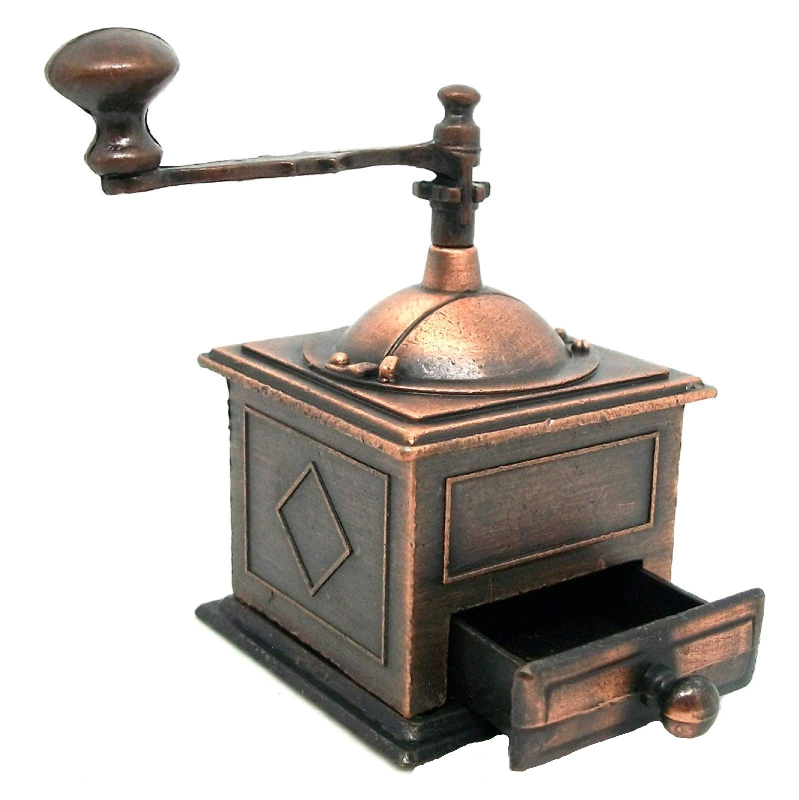 Premium Mini Coffee Grinder Die Cast Metal Pencil Sharpener - Vintage Collectible for Coffee Lovers, Perfect for Office Desk, Home Decor & Gift Giving