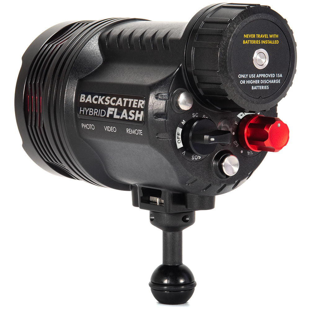 Backscatter Hybrid Flash HF1 - Underwater Photography Strobe for Scuba Diving & Marine Life Shooting