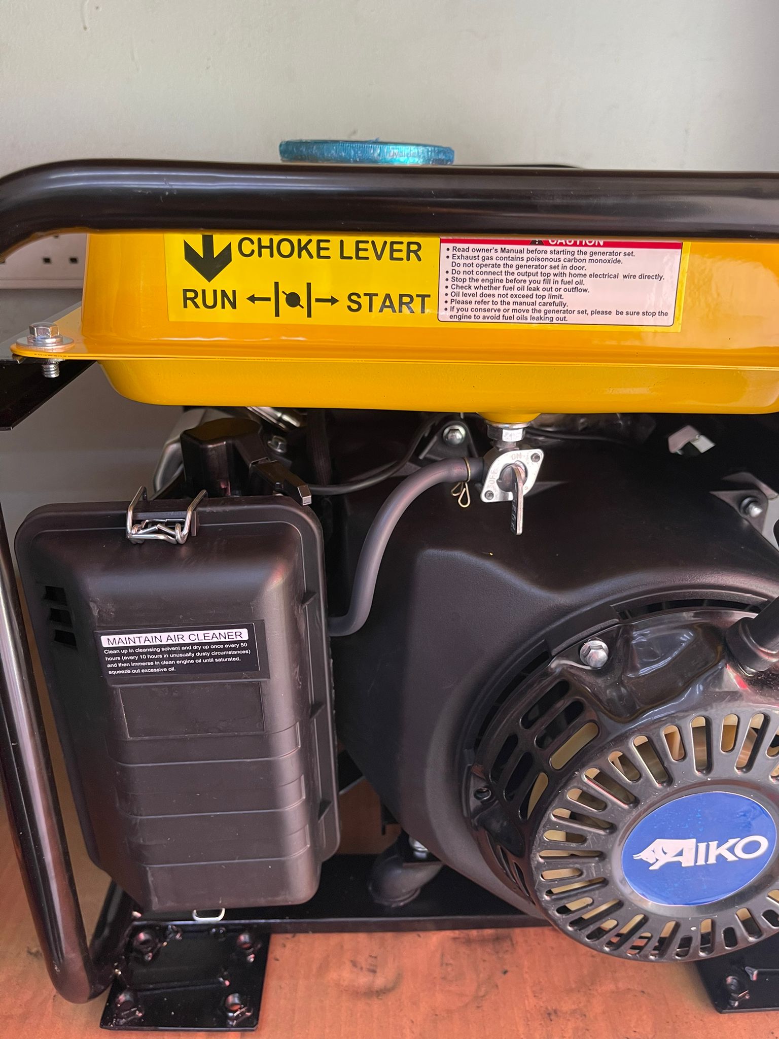 Aiko 220V 3500W Smart Inverter Gasoline Generator - Portable Power Supply with 2 Outlets for 3-Pin Plug | Model YK3200I | Ideal for Camping, Home Backup & Outdoor Events