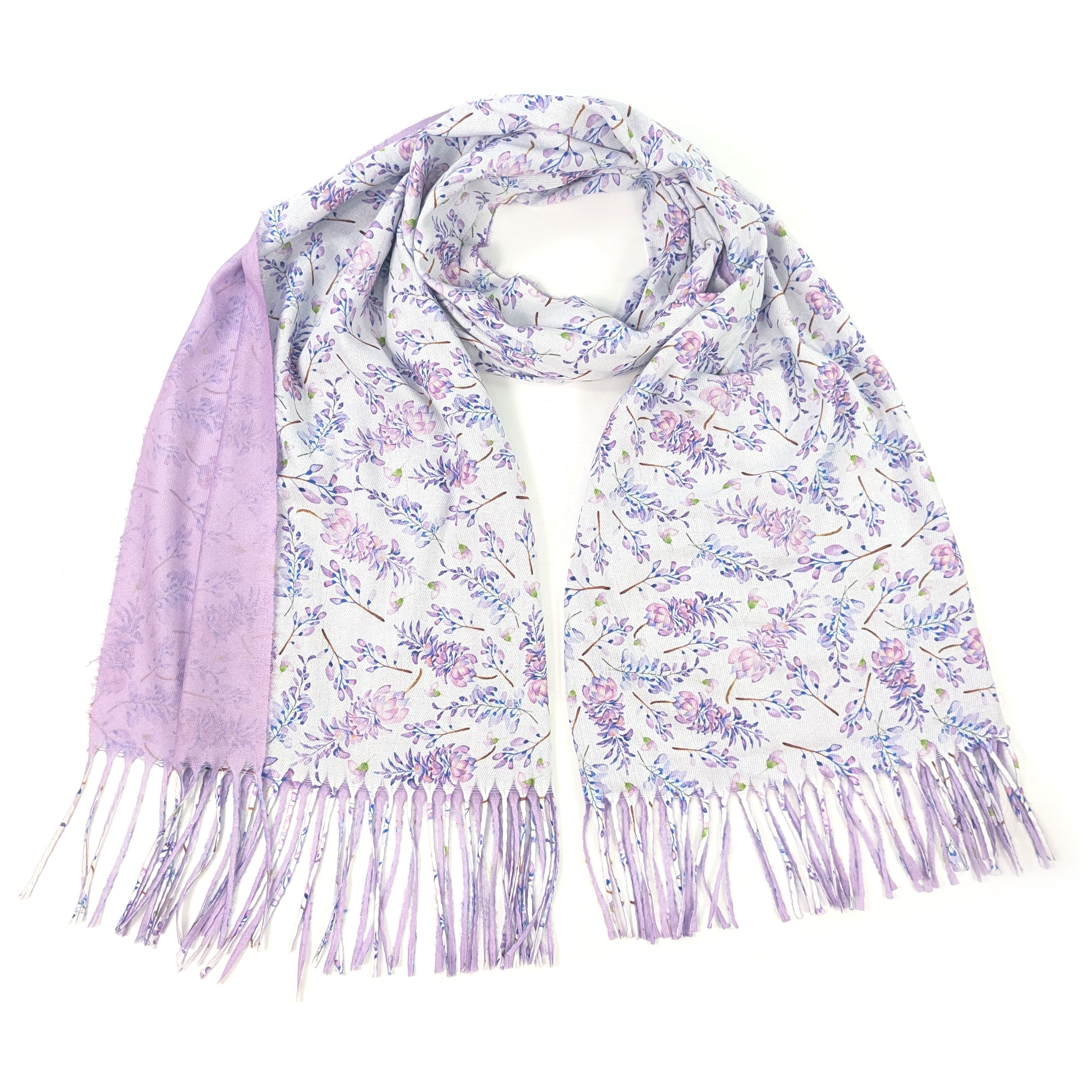 Exclusive Wisteria Pashmina Shawl (70x180cm) - Soft Cashmere Blend Wrap for Women, Perfect for Weddings, Parties & Evening Events