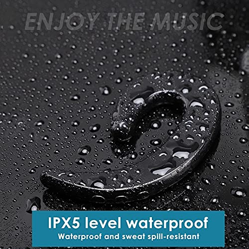 IKXO Bluetooth Headphones with Microphone - Wireless Ear Hook Earbuds with Charging Case, Lightweight Noise Cancelling, Comfortable Painless Design for Business Calls & Office Work - Perfect for Conference Calls, Remote Work & Commuting