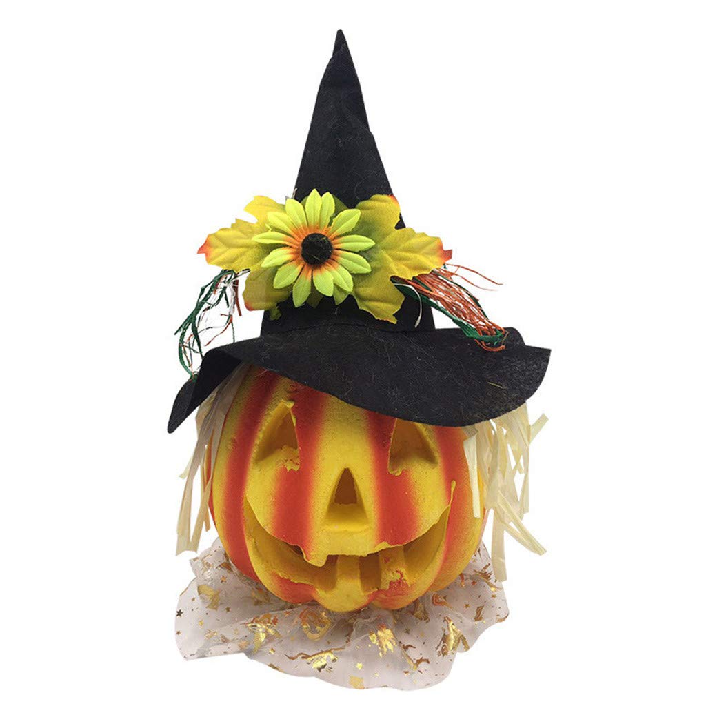 Pumpkin Lantern Night Light - Halloween Decorations LED Bubble Pumpkin Lamp for Home, Party & Outdoor Decor (Style F) | Perfect for Halloween, Fall Festivals & Spooky Themed Events