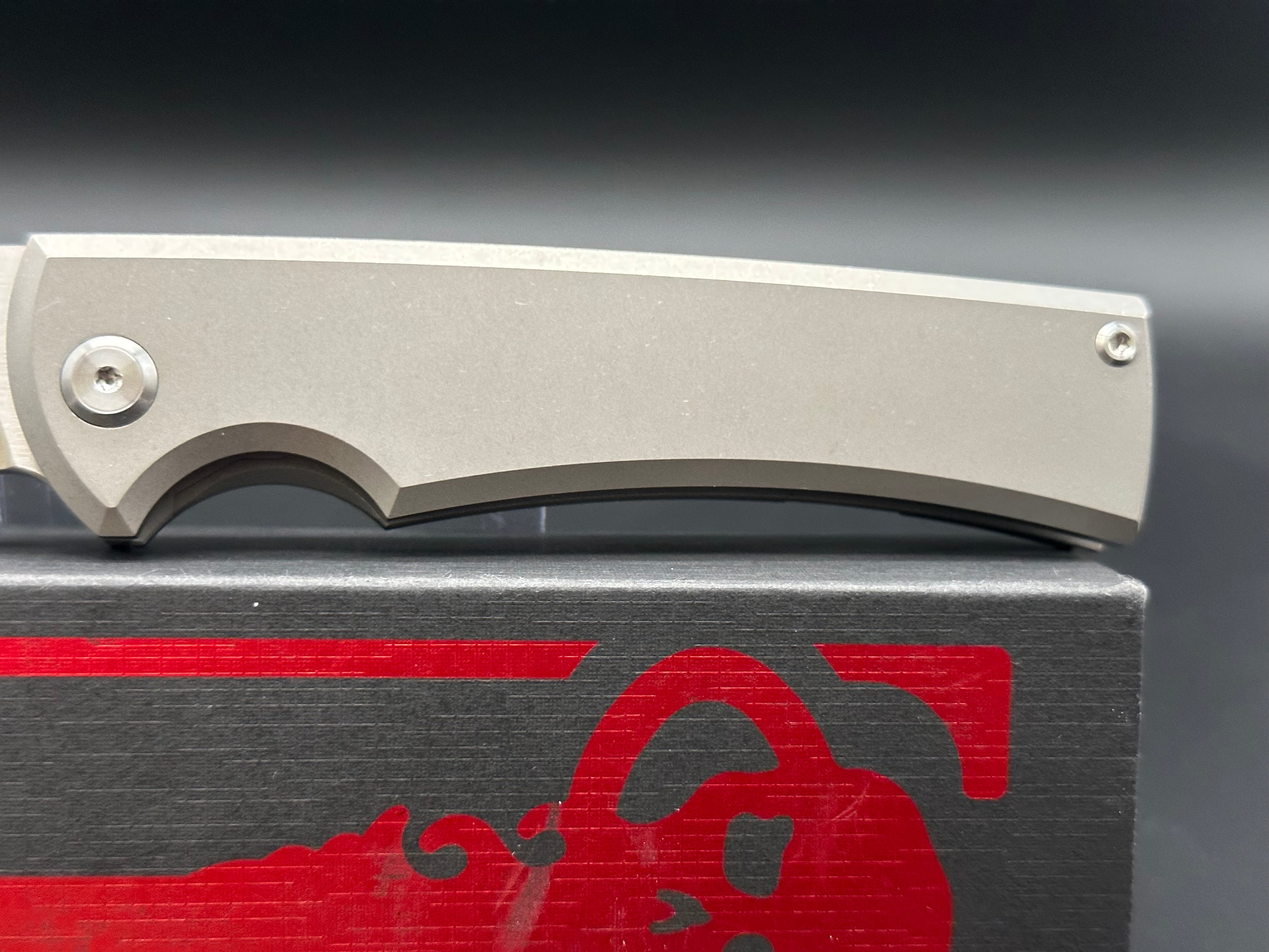 Chaves Ultramar Sangre Street Flipper Knife - Premium Titanium Warncliffe Blade for EDC, Outdoor Survival & Tactical Use