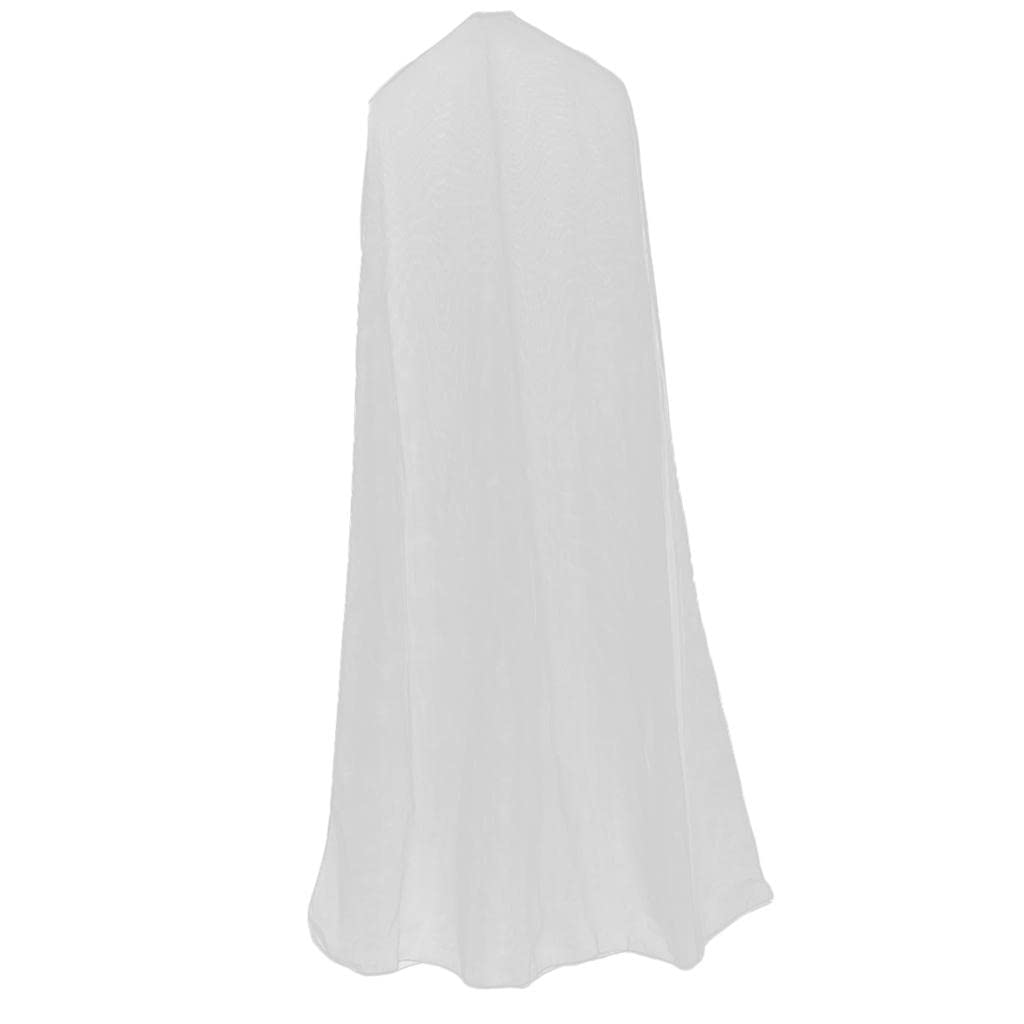 White Veil Wedding Gown Dress Garment Storage Bag Cover - 1.8m Long Dress Protector for Bridal Gowns, Formal Dresses & Special Occasion Outfits | Perfect for Wedding Dress Preservation, Travel Storage & Closet Organization