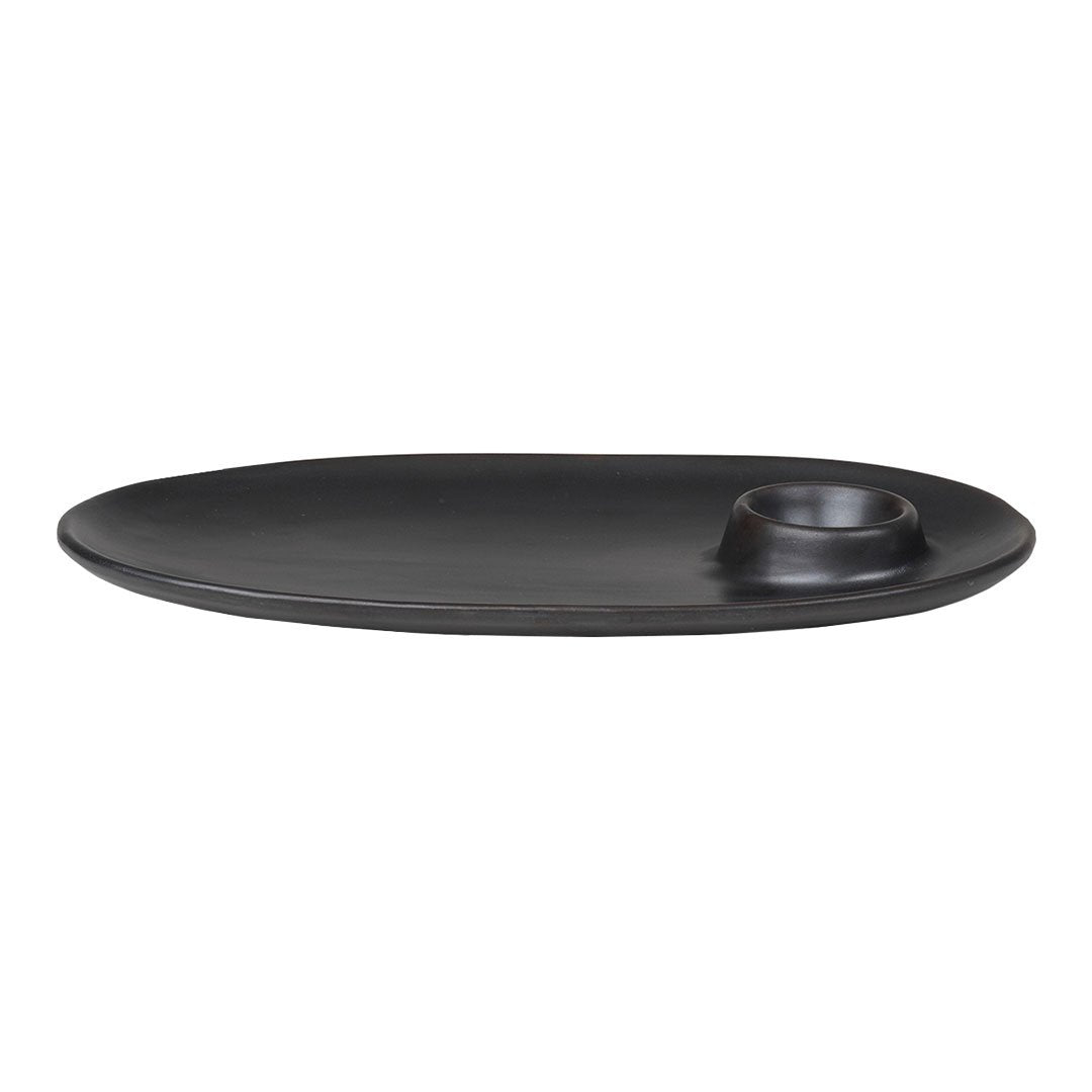 Flow Breakfast Plate - Elegant Ceramic Serving Dish for Healthy Meals, Perfect for Smoothie Bowls, Yogurt & Granola - Ideal for Home, Cafe & Restaurant Use