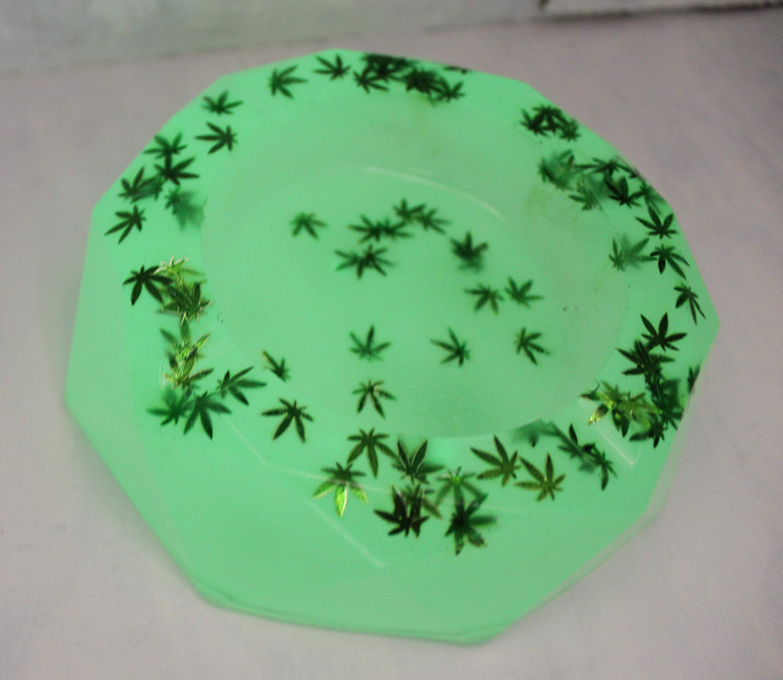 Glow in the Dark Ashtray - Premium Outdoor & Indoor Smoking Accessory for Night Use - Perfect for Patio, Camping, and Home Decor