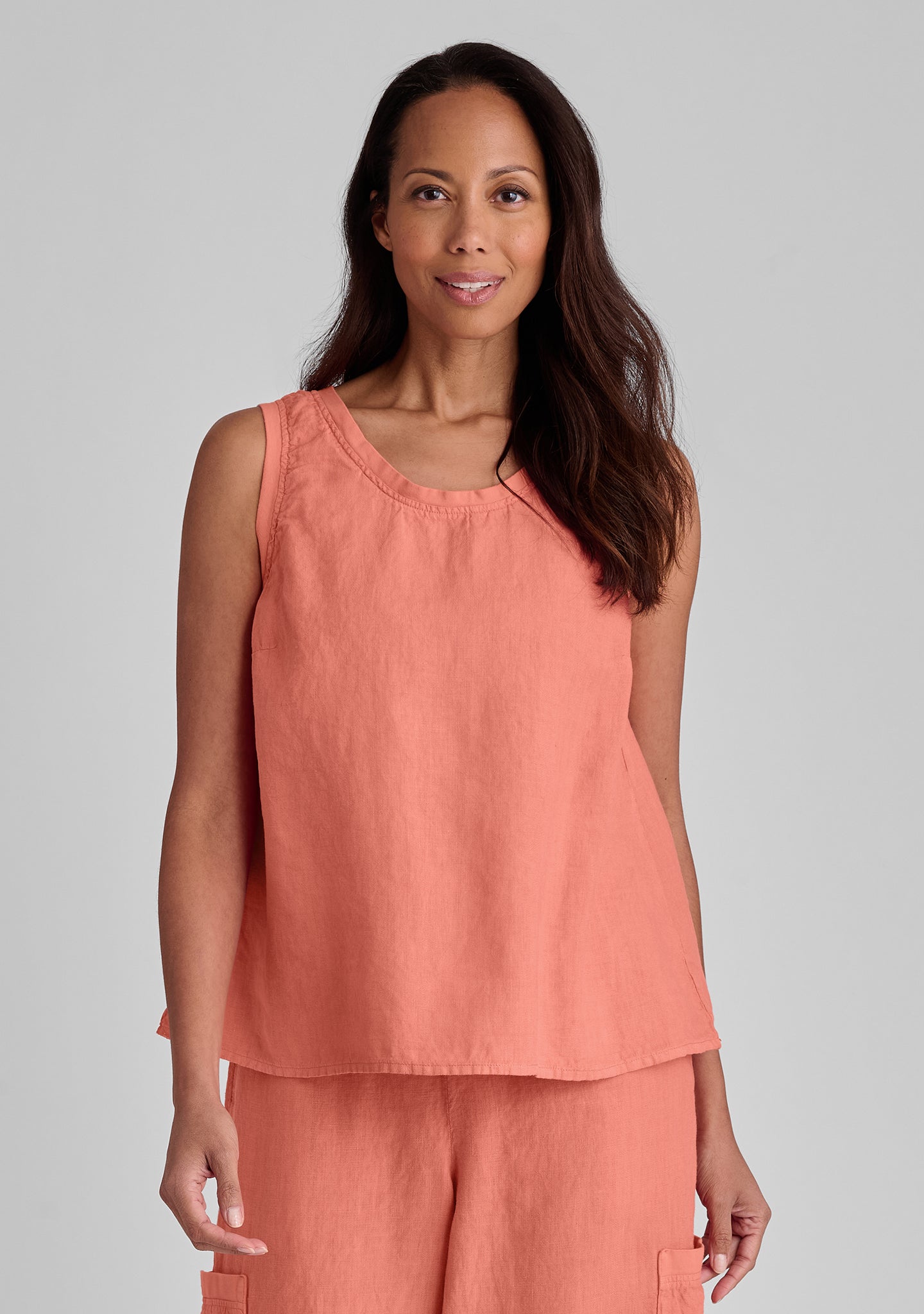 Breathable Linen Tank Top for Women - Comfortable Everyday Casual Wear - Perfect for Summer, Beach, and Layering