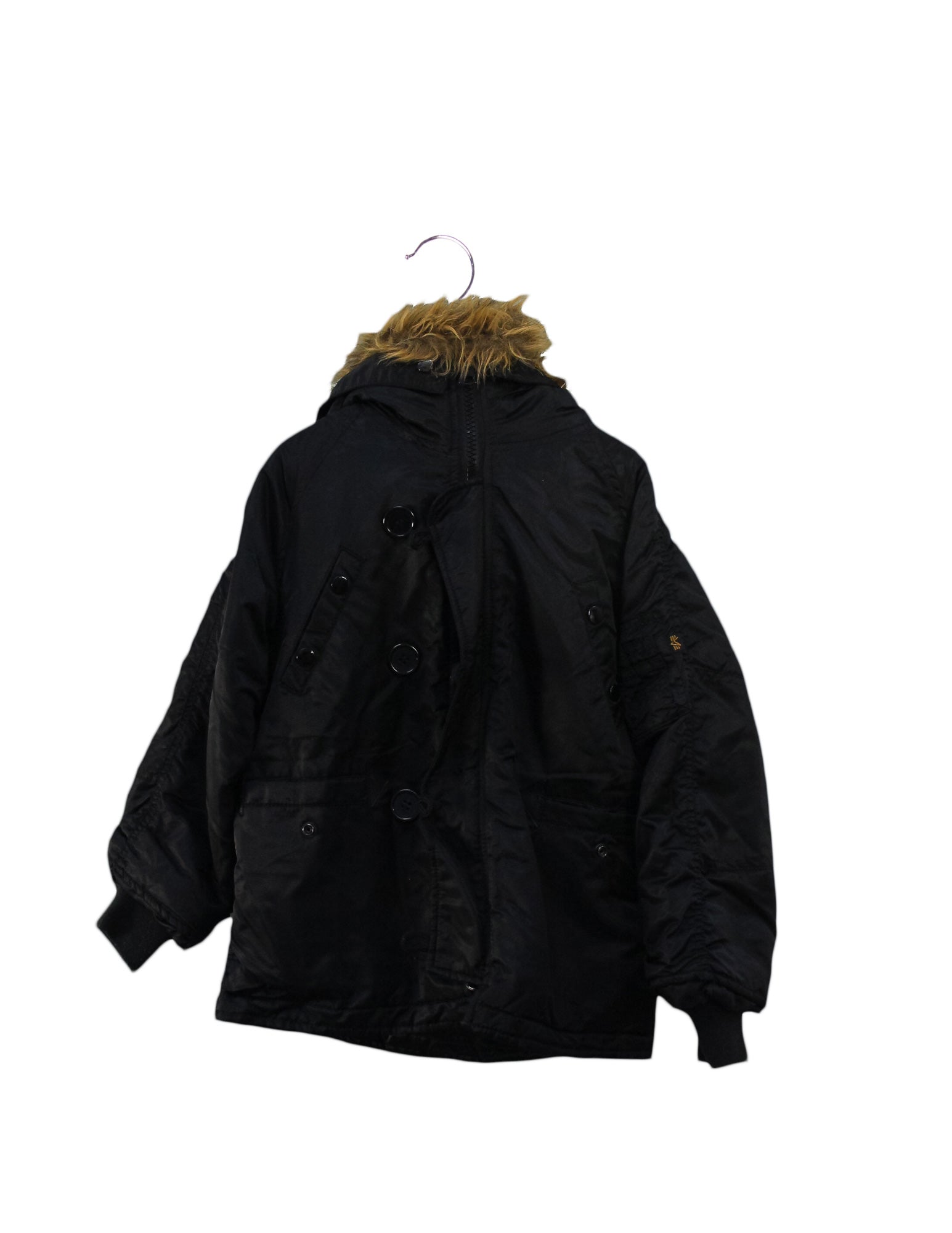 Alpha Industries Lightweight Jacket for Kids - Water-Resistant Windbreaker with Hood - Perfect for Outdoor Play, School & Spring Adventures (Size 4T)