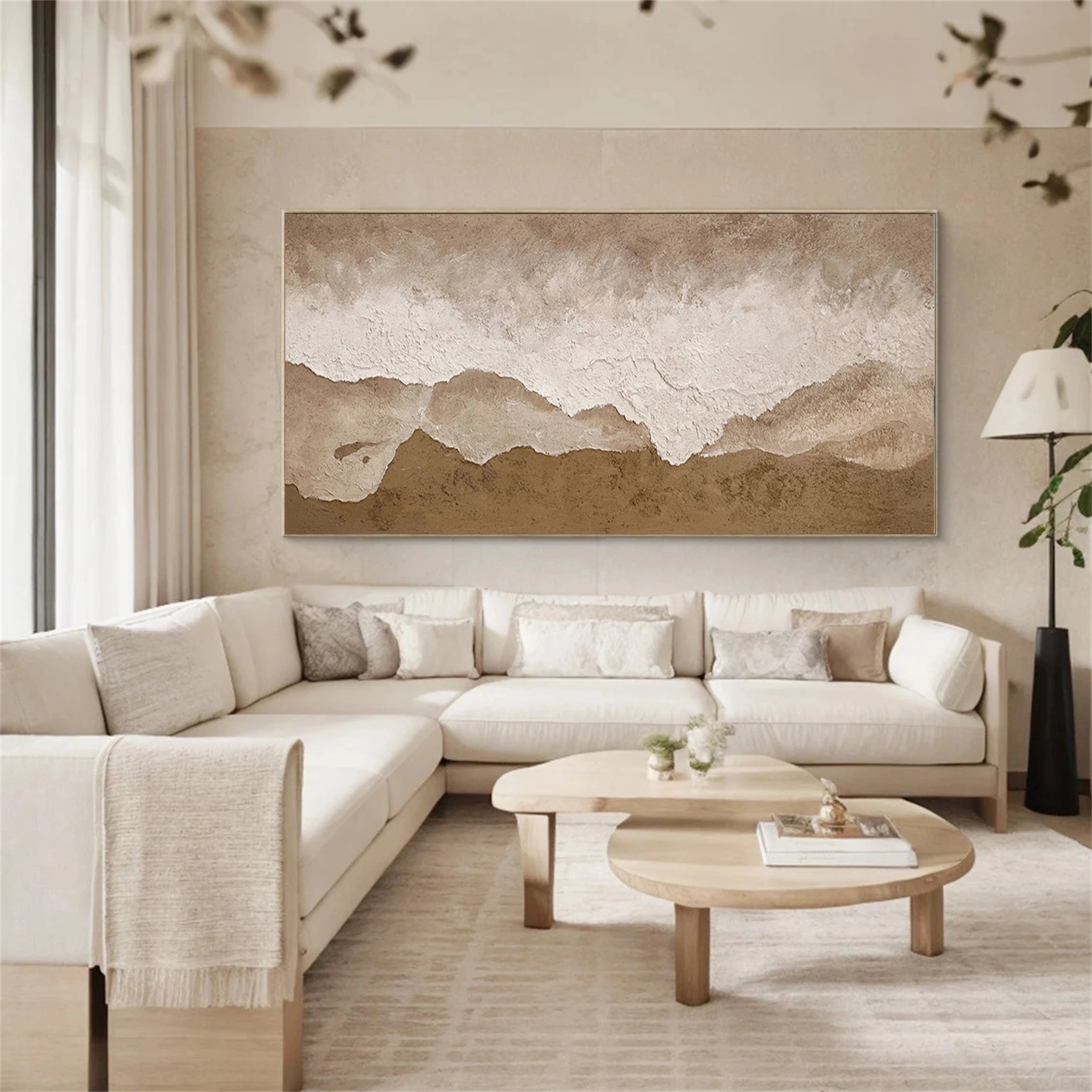 Ocean and Sky Painting #OS 116 - Handmade Seascape Wall Art for Home & Office Decor - Perfect for Living Room, Bedroom or Coastal Themed Spaces