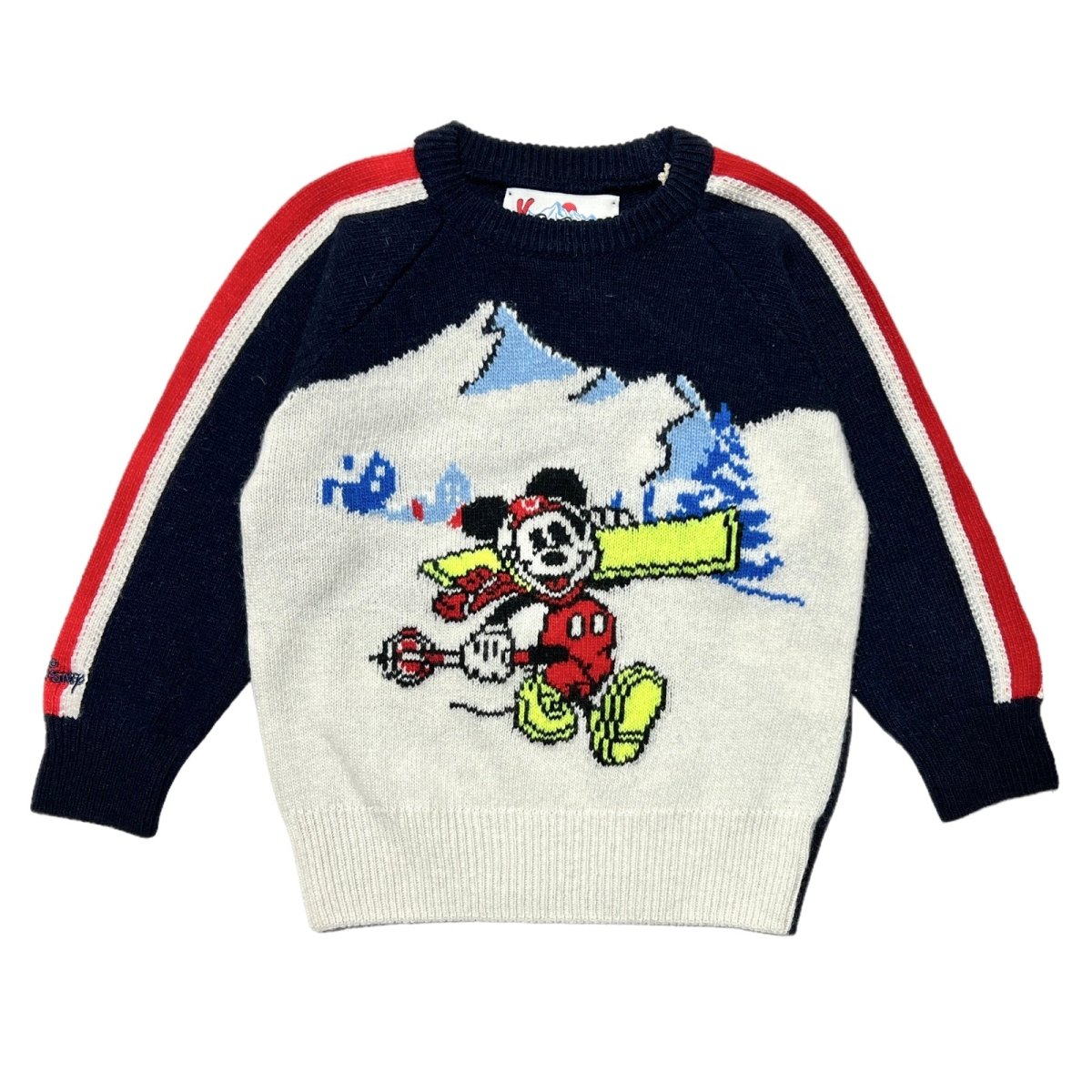 Mickey St Barth Ski Club Knitted Sweater - Cozy Winter Pullover for Men & Women - Perfect for Skiing, Snowboarding & Casual Winter Wear
