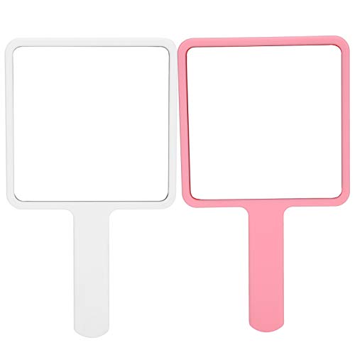Professional Makeup Vanity Mirror Set - 2 Pack Handheld Beauty Mirrors for Salon & Home Use | Perfect for Makeup Application, Skincare Routine & Hair Styling