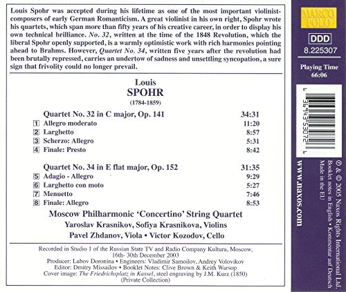 Spohr: String Quartets, Vol. 11 | Classical Music CD | Perfect for Relaxation & Dinner Parties