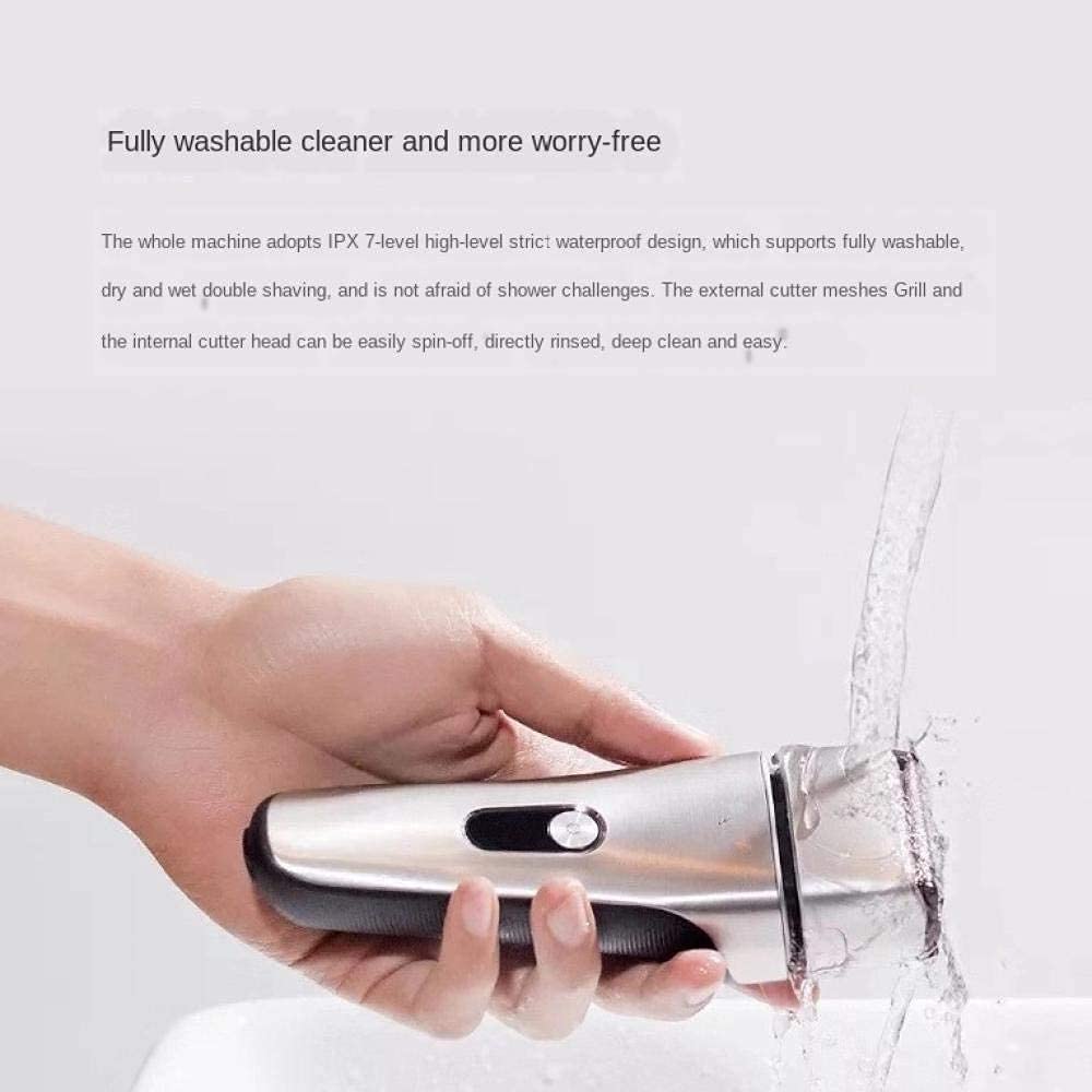 JYYBN Electric Razor for Men - Rechargeable Wet/Dry Waterproof Foil Shaver with Pop-up Beard Trimmer - Perfect for Travel, Gym & Daily Grooming at Home