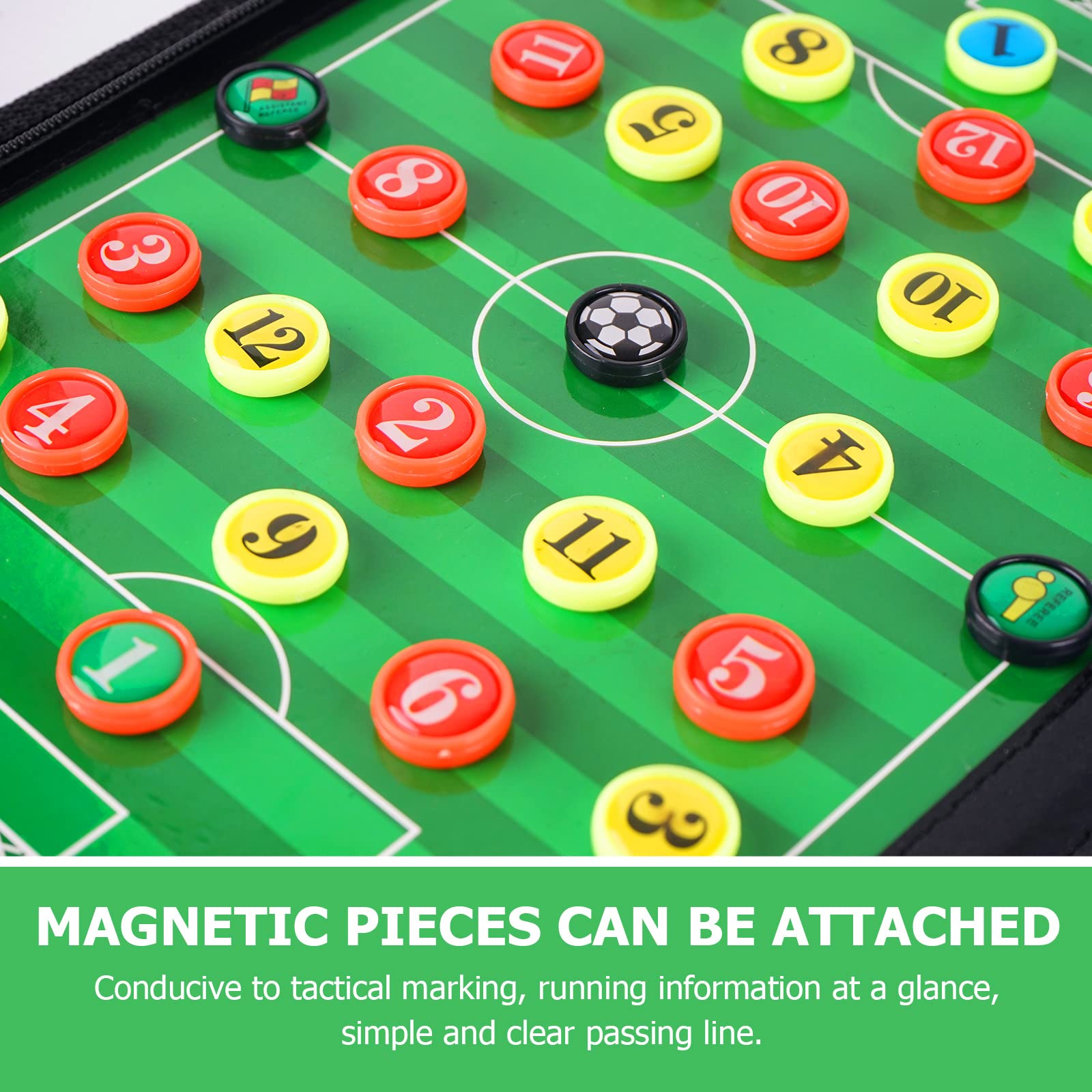 Joyeee Magnetic Soccer Coaching Clipboard Kit - Dry Erase Football Tactics Board with Marker Pen, Paper & Magnets | Perfect for Coaches, Players & Team Strategy Sessions | Portable Playbook Organizer for Training & Game Planning