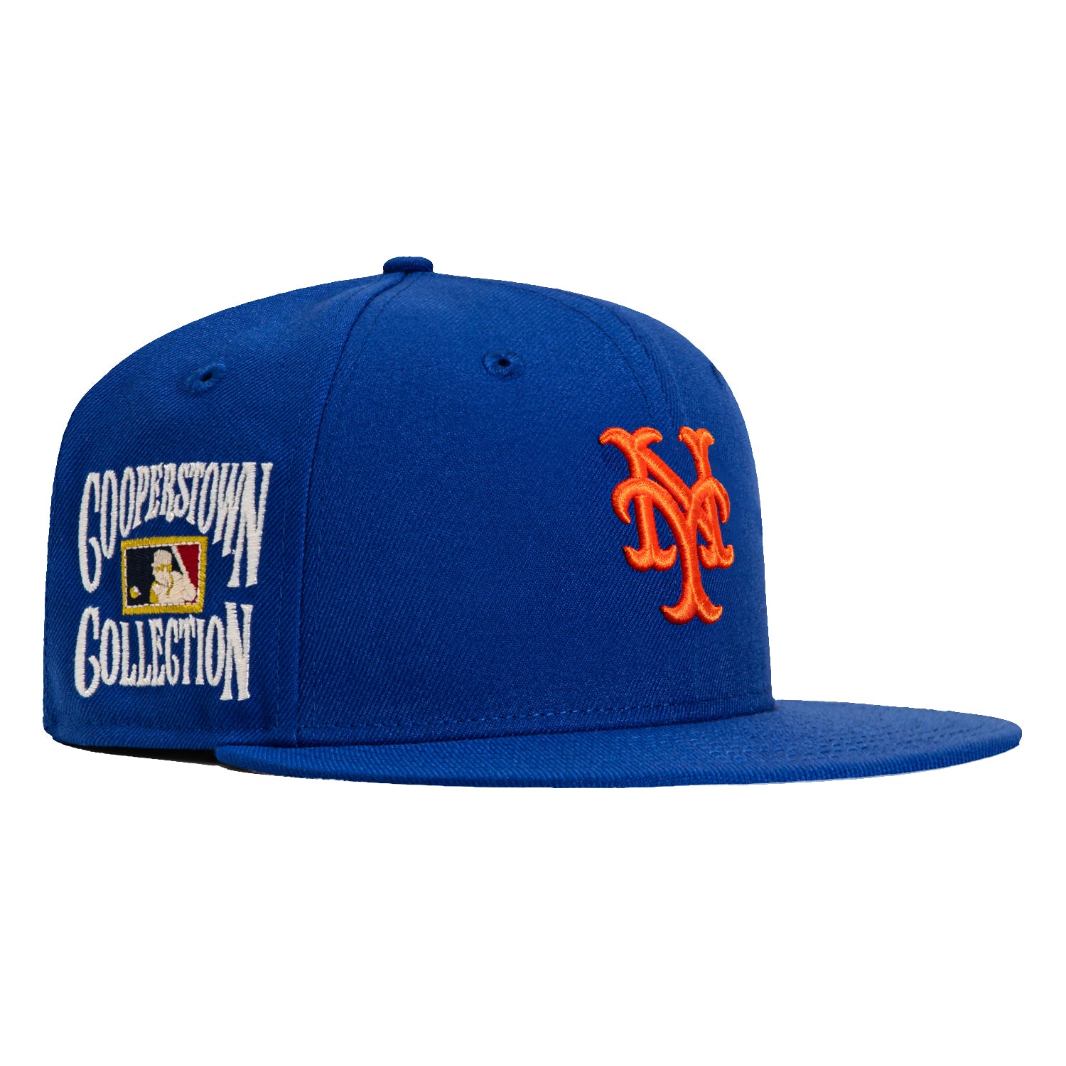 New Era 59Fifty New York Mets Cooperstown Collection Patch Hat - Royal Blue - Official MLB Baseball Cap for Men & Women - Perfect for Games, Collecting & Streetwear Fashion