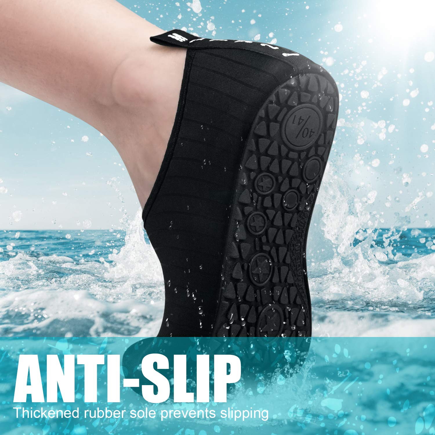 DigiHero Quick-Dry Water Shoes for Women & Men - Barefoot Aqua Socks for Beach, Swimming, Surfing, Yoga & Outdoor Activities | Perfect for Water Sports, Poolside Lounging & Summer Adventures