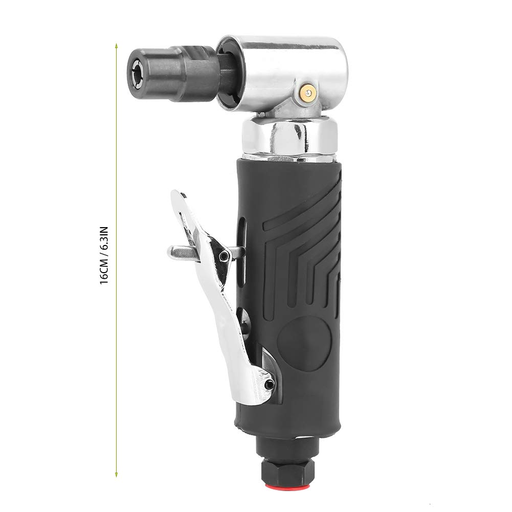 AG-315 1/4BSP 90 Degree Pneumatic Angle Die Grinder - Air Powered Polishing & Grinding Tool for Metalworking, Wood Carving & Automotive Repair