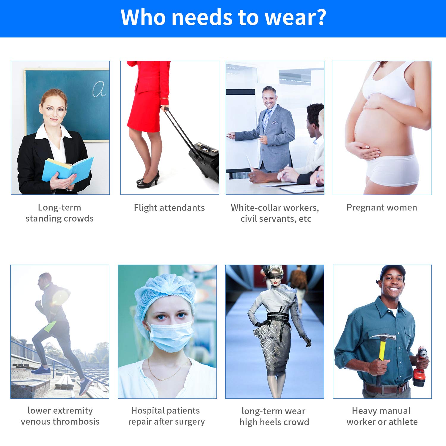 20-30mmHg Thigh High Compression Stockings for Women & Men - Firm Graduated Support Opaque Medical Socks for Varicose Veins, Circulation & Travel - Perfect for Nurses, Athletes & Long Flights