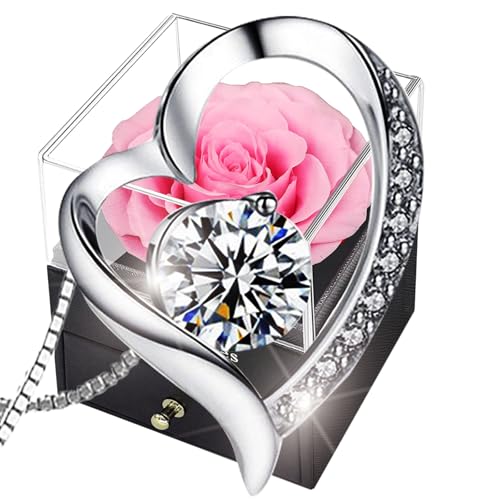 Pink Rose Necklace