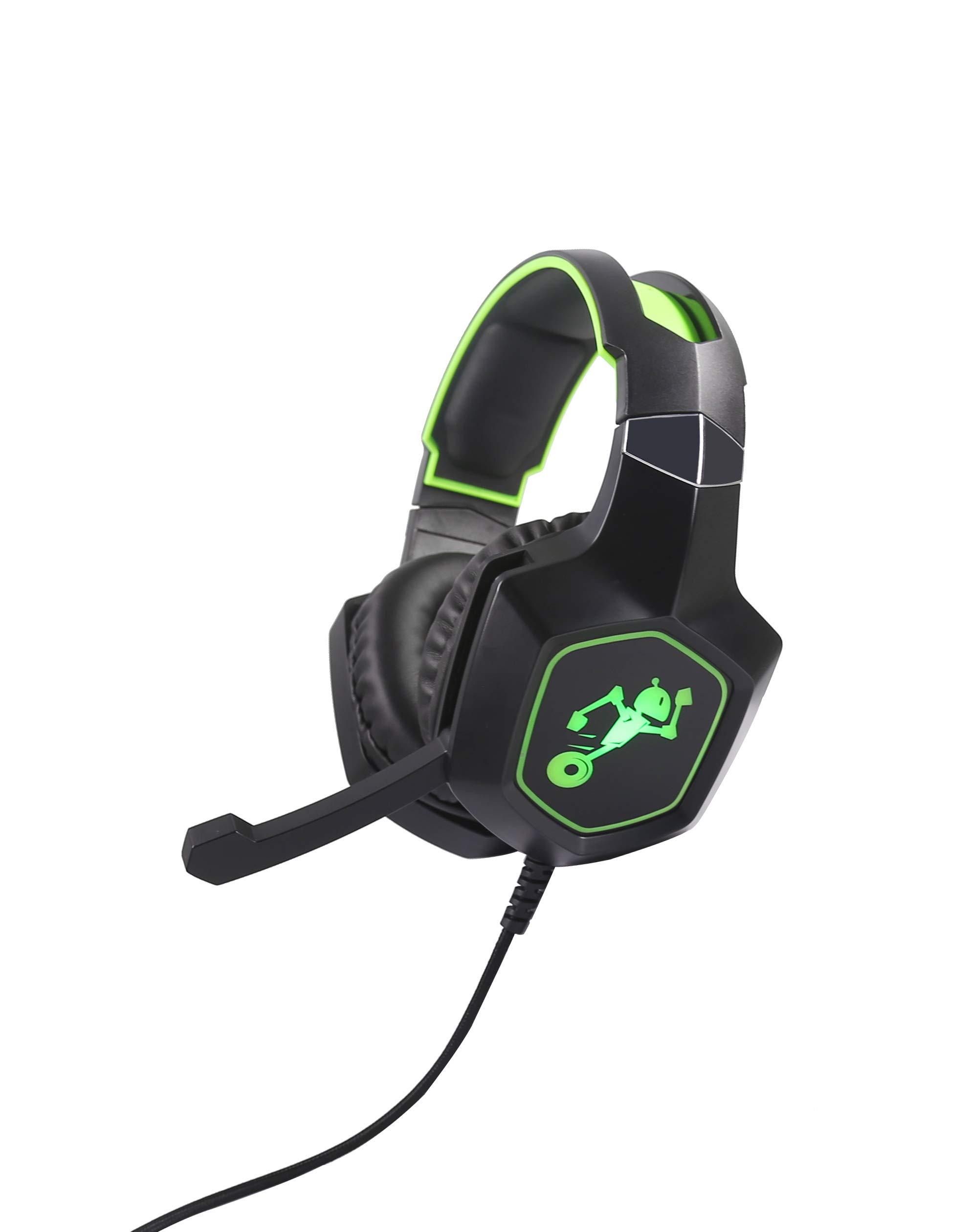 TekNmotion Yapster 3 Wired Gaming Headset with 7.1 Surround Sound & Noise Cancellation for Xbox One - Green | Perfect for Competitive Gaming & Immersive Audio Experience