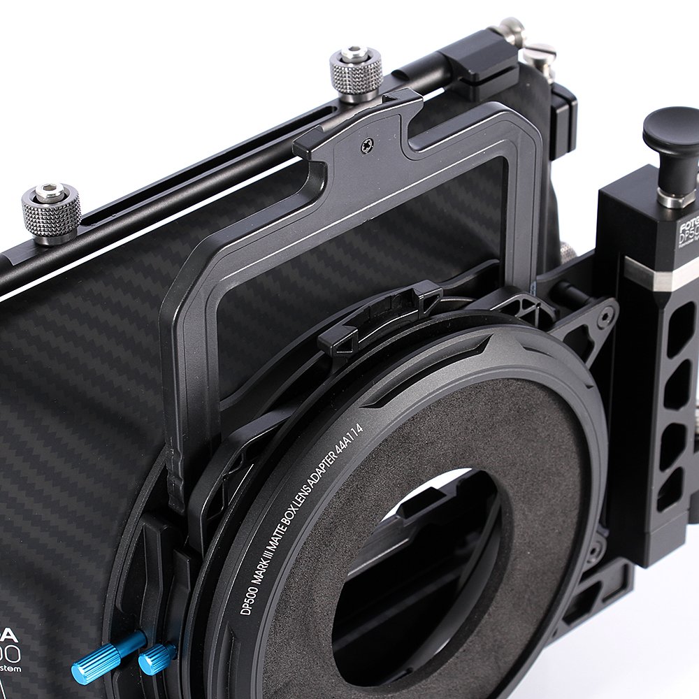 Fotga DP500III Pro 15mm Rail 4x4 DSLR Swing-Away Matte Box with Donuts - Compatible with Sony A7R/A7S II/III, A9, GH6, S5II, Canon 5D/6D/7D, R8/R10/R5C, FS7, C300/C500, BMPCC 4K/6K, Ursa Mini, RED - Perfect for DSLR Video & Cinema Camera Filmmaking