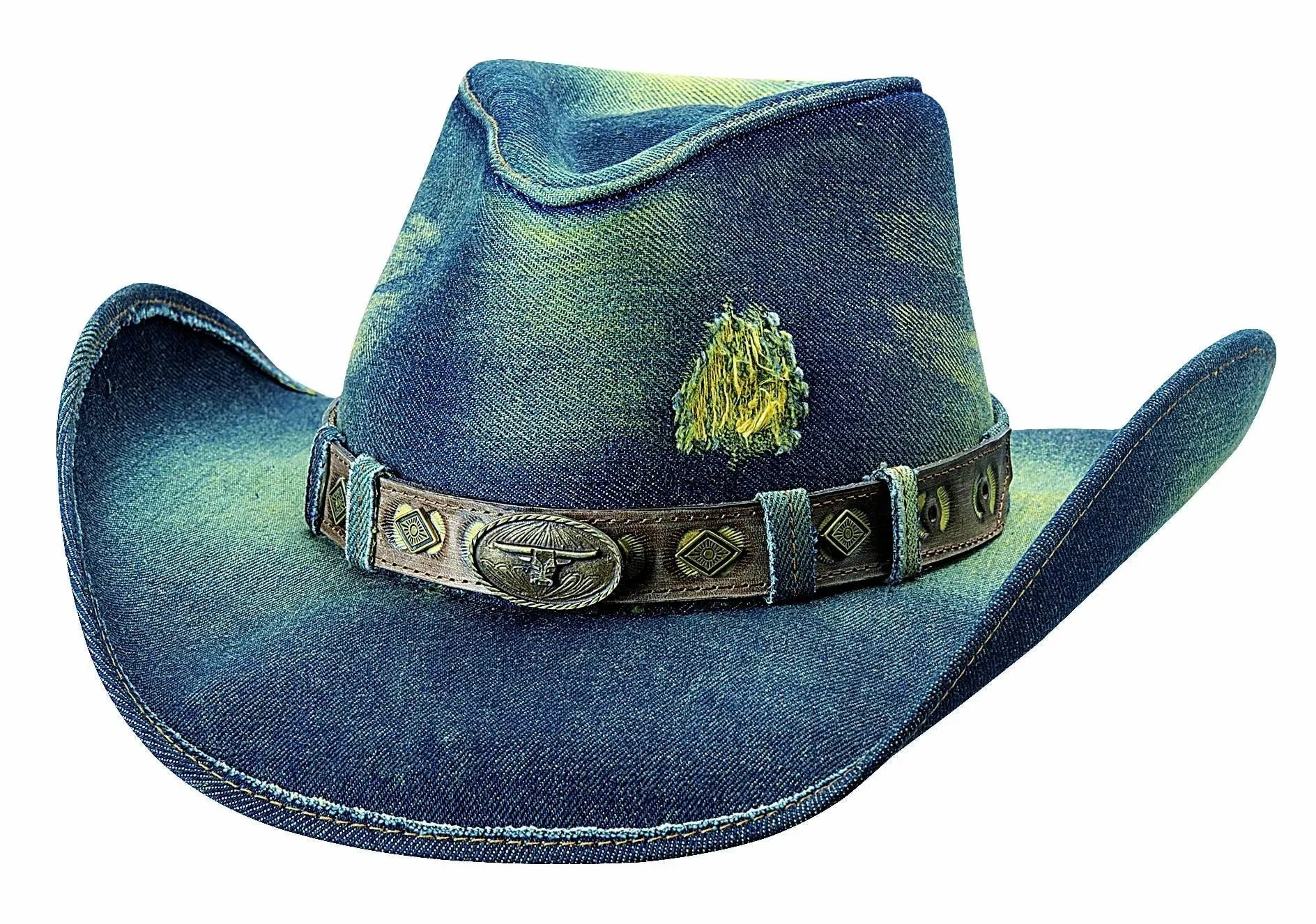 Bullhide Nonstop Denim Cowgirl Hat for Women - Western Style Fashion Accessory for Rodeo, Horseback Riding & Country Outfits