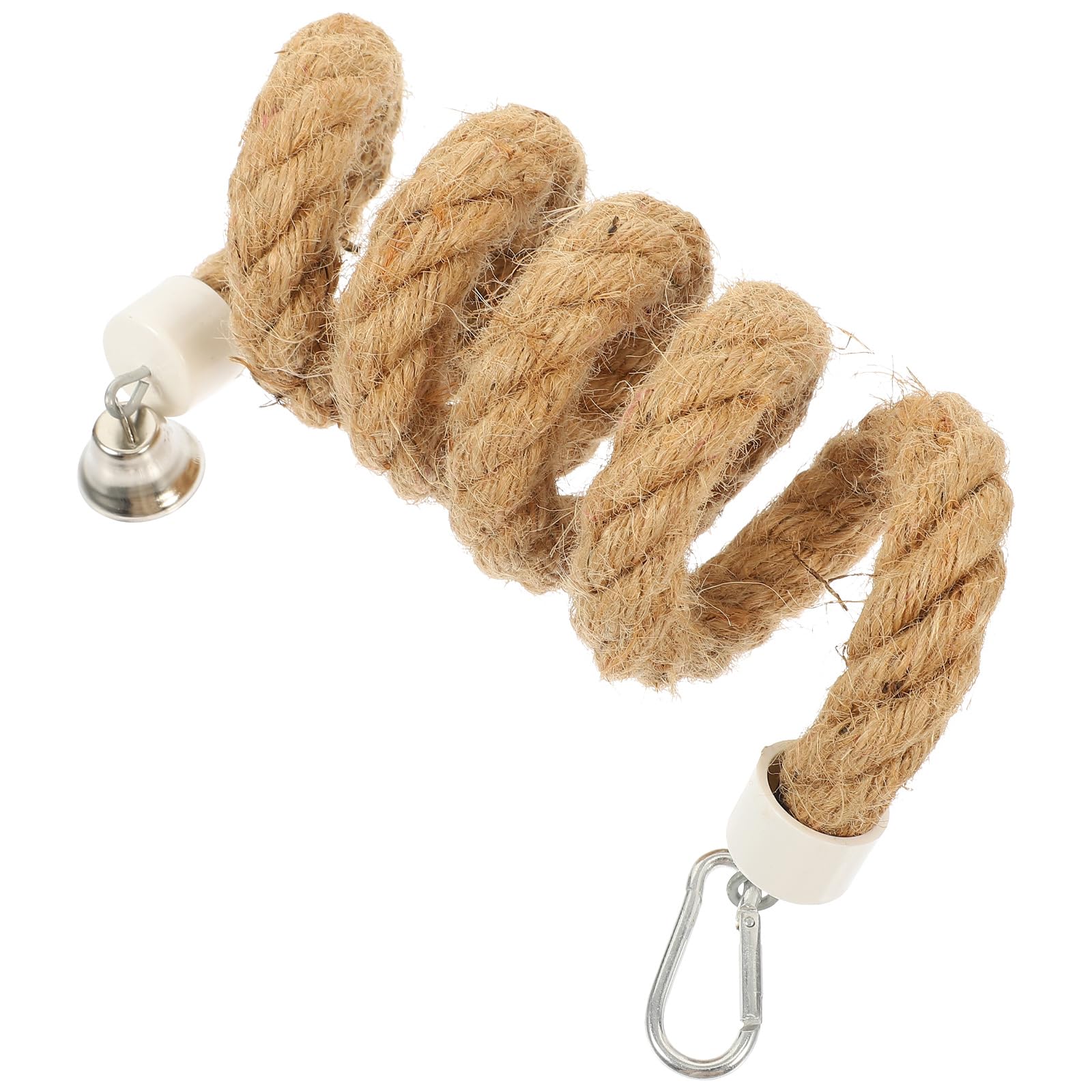 Parrot Swing & Chew Toys - 1m Jute Rope Perch for Parakeets - Climbing & Play