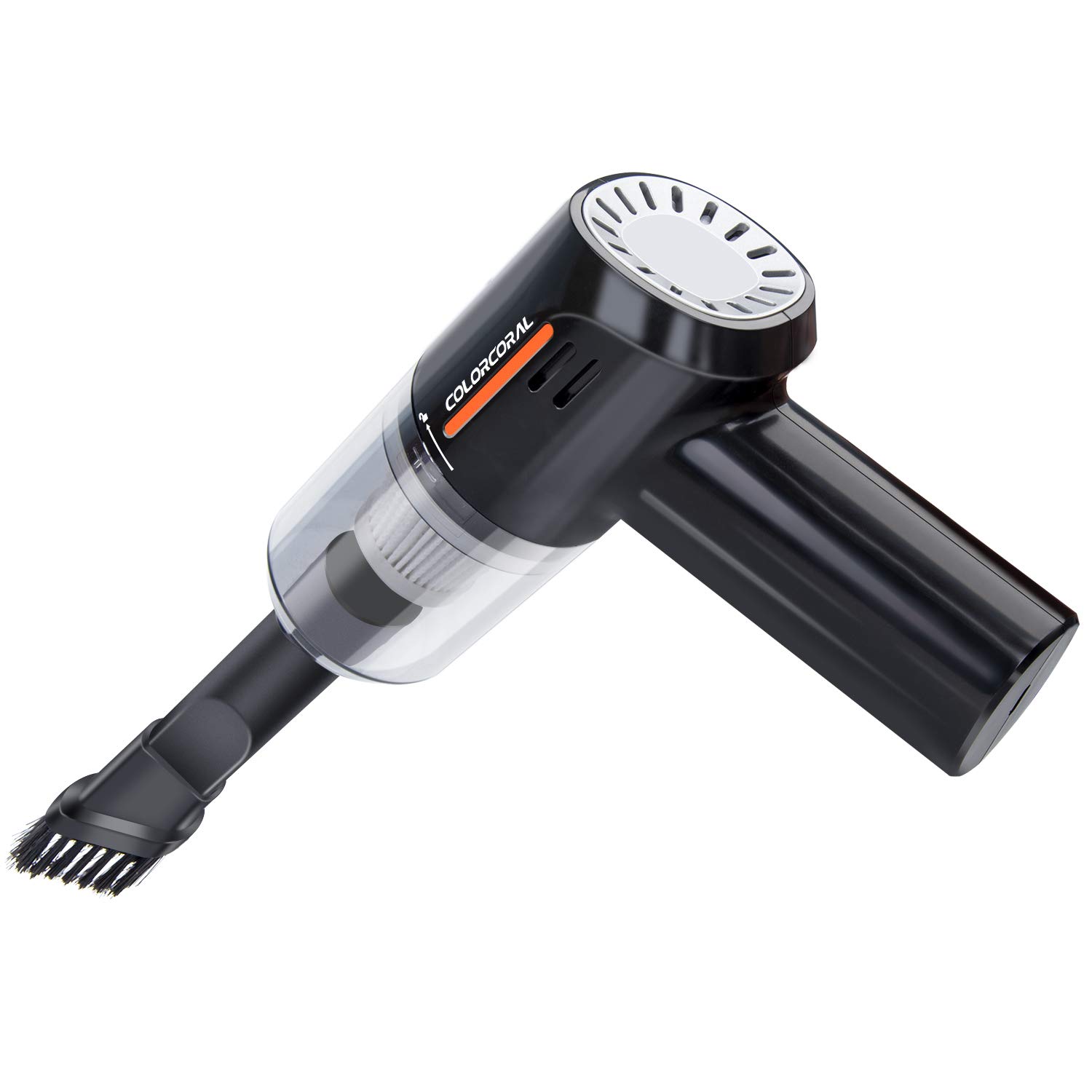 COLORCORAL Rechargeable Mini Vacuum Cleaner - Portable Keyboard & Computer Dust Cleaner for Home, Office, Car Interior Detailing | USB Charging Cordless Handheld Vacuum for Electronics, Laptop, Car Seats & Small Spaces