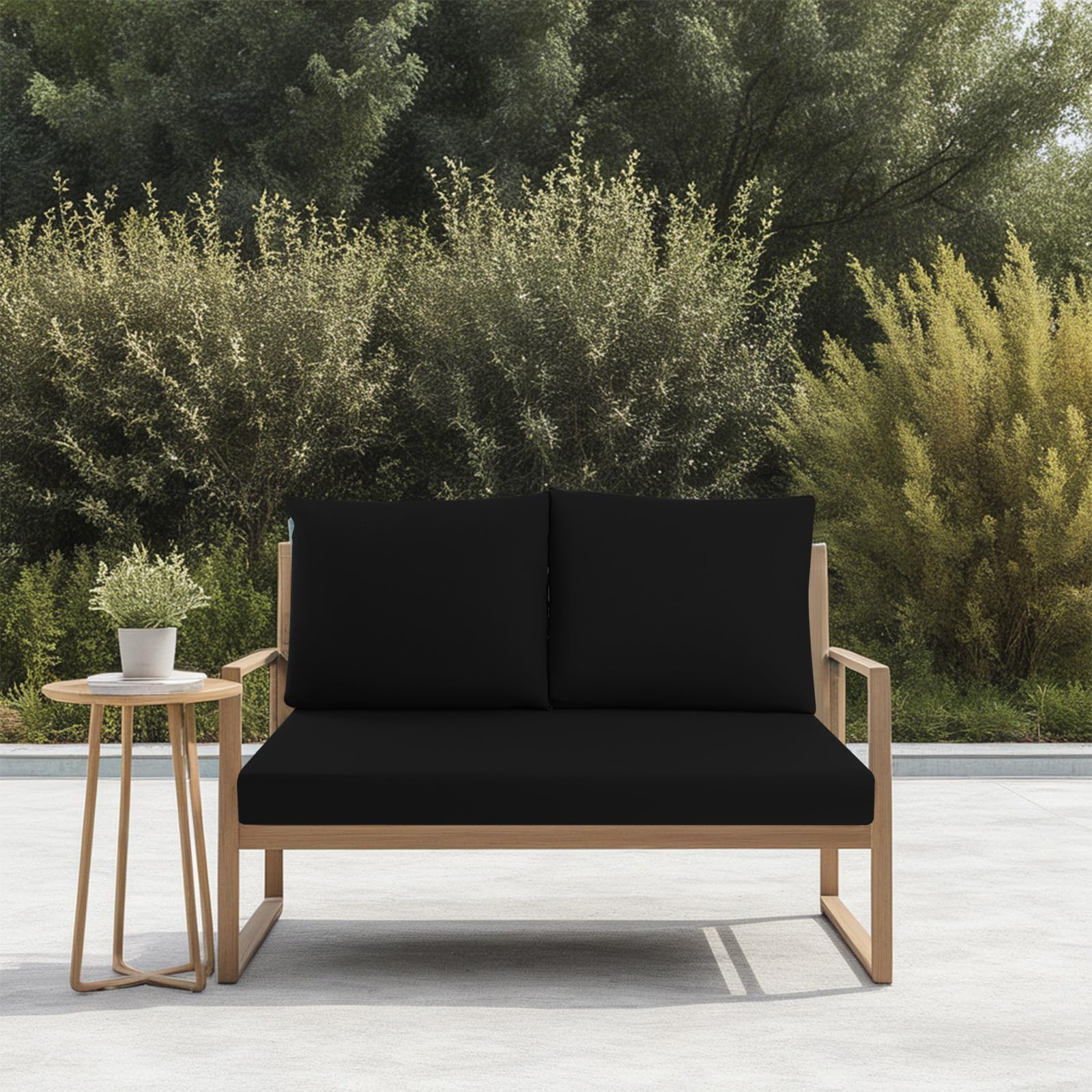 Waterproof Outdoor Loveseat Cushions 46