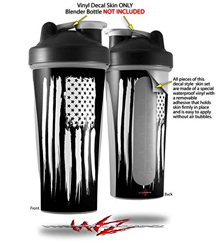 USA Flag Skin Decal for Blender Bottle 28oz - Gym & Sports Use