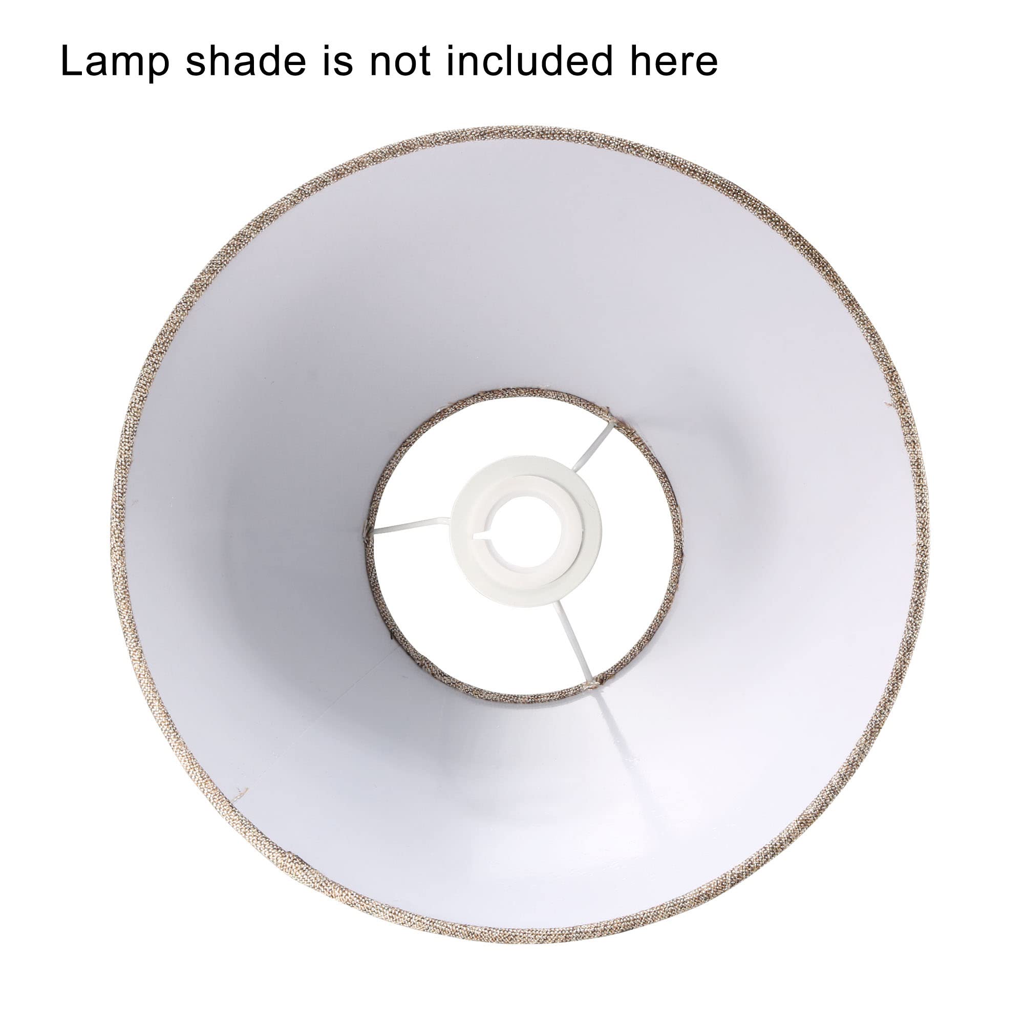 E27 to E14 Lamp Shade Reducer Ring - 5 Pack for Light Fixtures - White