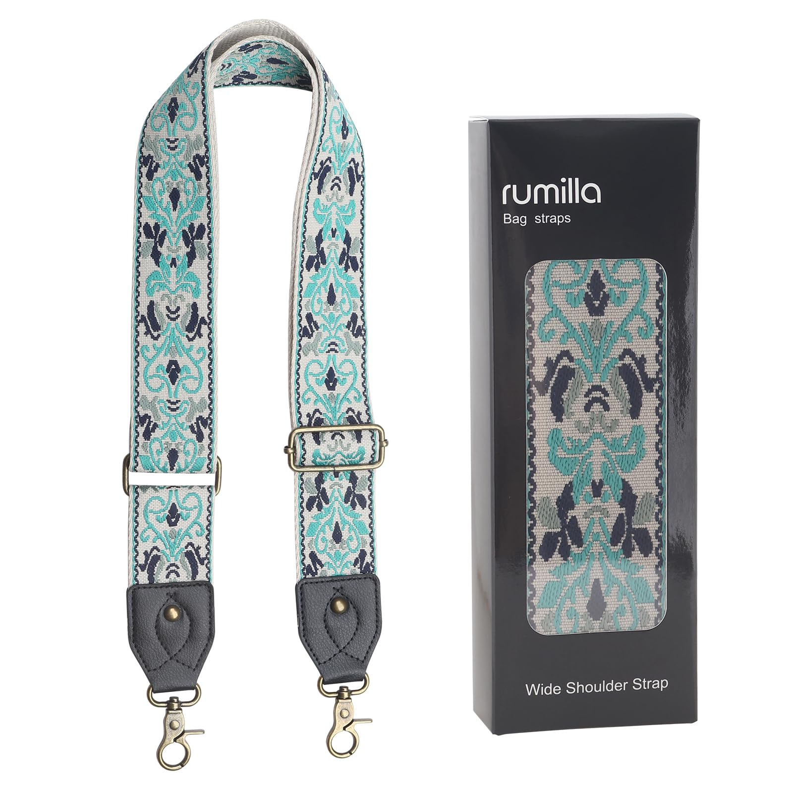 Wide Crossbody Shoulder Strap for Bags - Adjustable Purse Strap Replacement, Extender Accessory & Guitar Strap - Perfect for Handbags, Totes & Musical Instruments